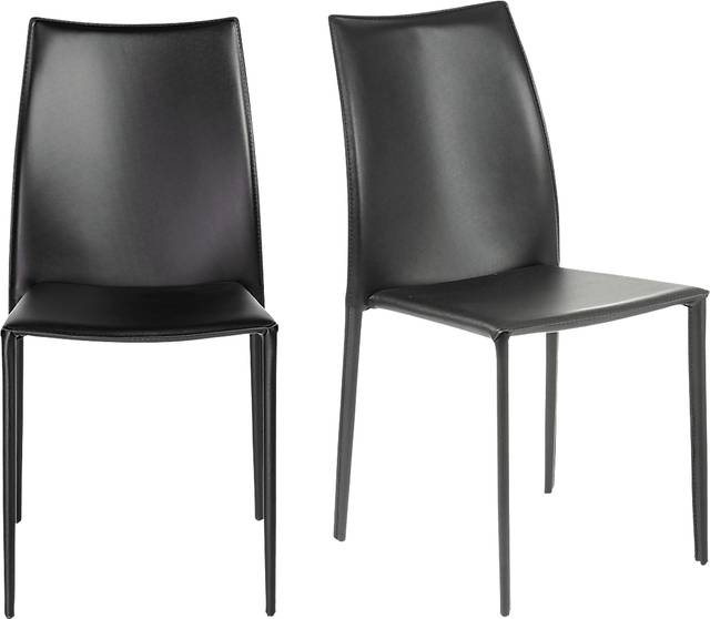 Attakapas Black Dining Chair, Set of 2 - Thumbnail - Image 1