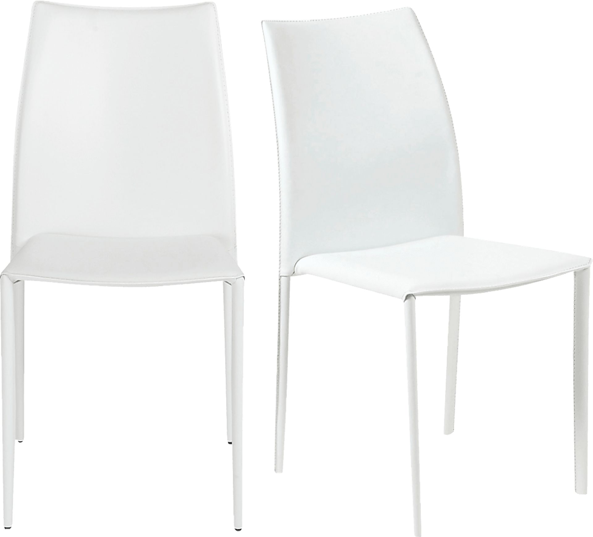 Attakapas White Dining Chair, Set of 2 - Image 1