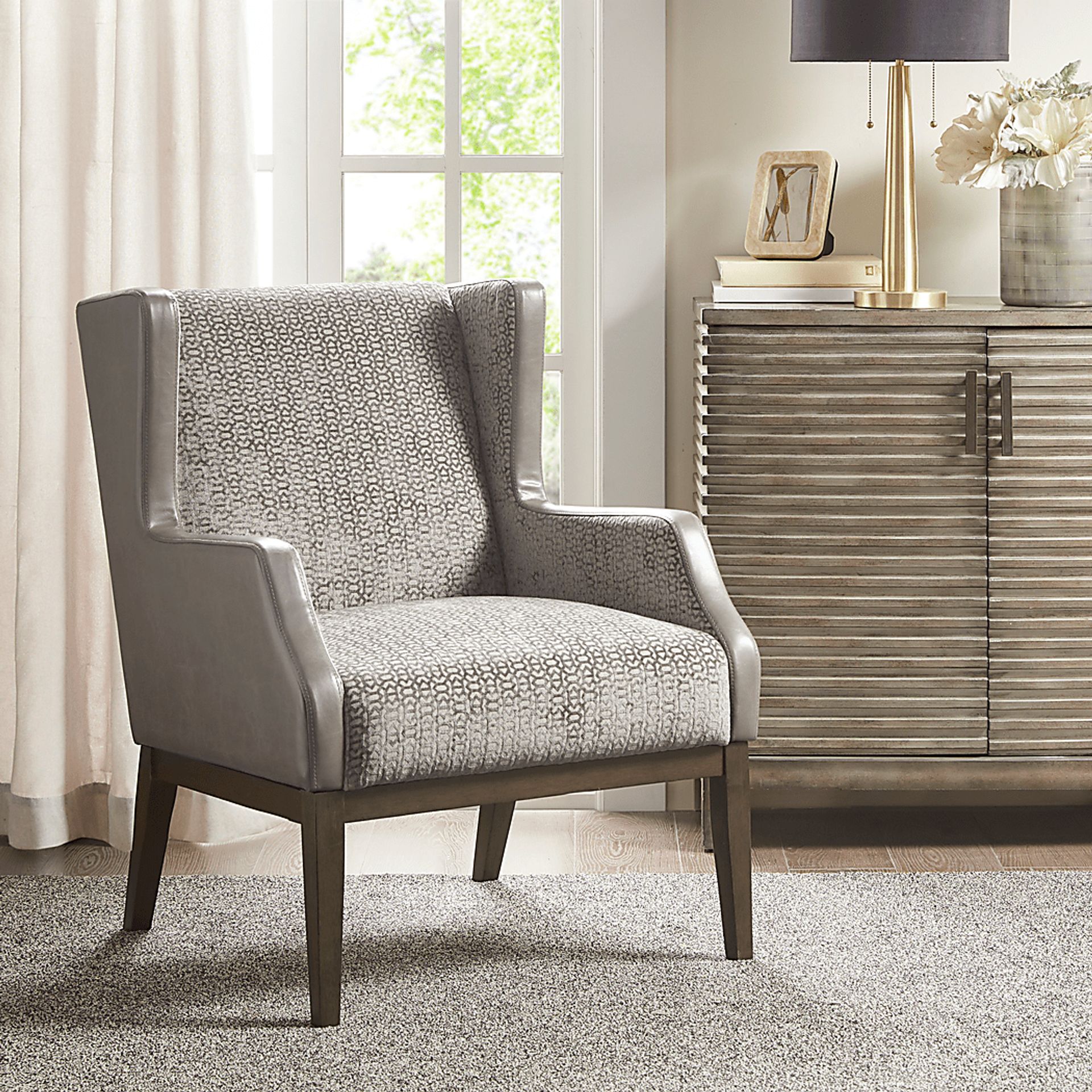 Attalla Cream Accent Chair - Image 6