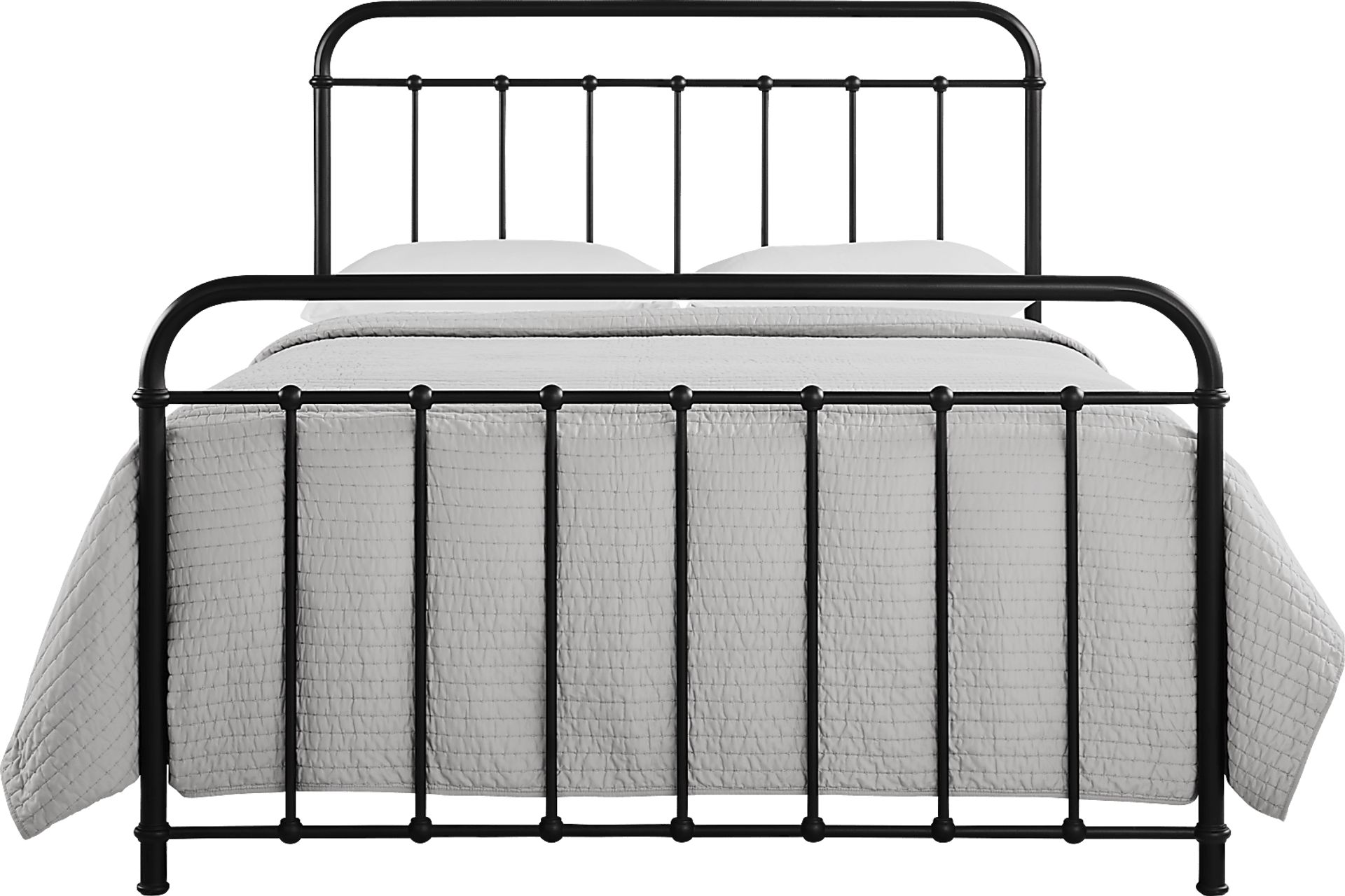 Atticus Black King Metal Bed - Image 1