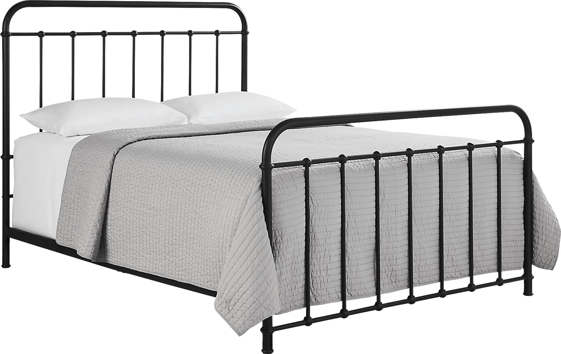 Atticus Black Queen Metal Bed - Image 2