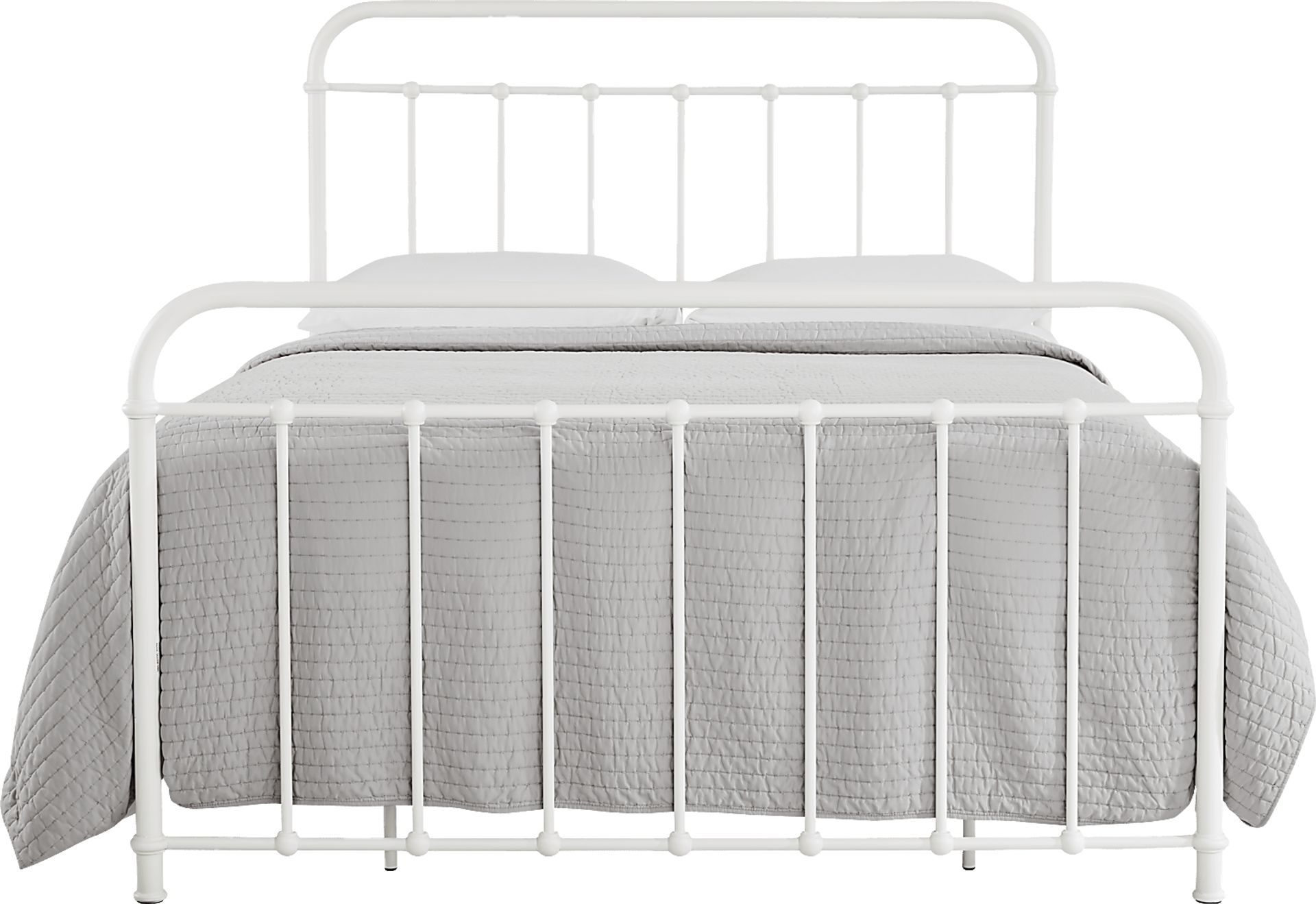 Atticus White King Metal Bed - Image 2
