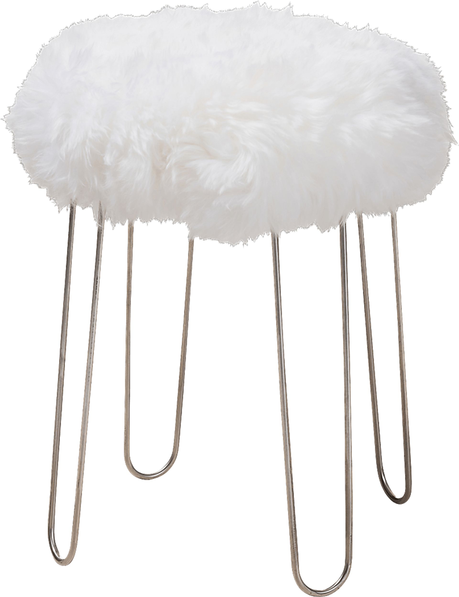 Attleboro White Ottoman - Image 1