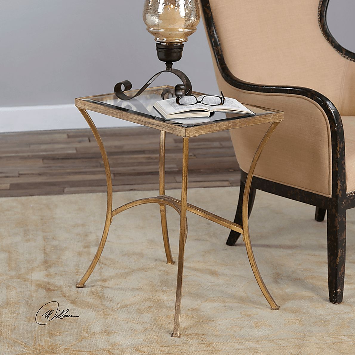 Atwater Gold Accent Table