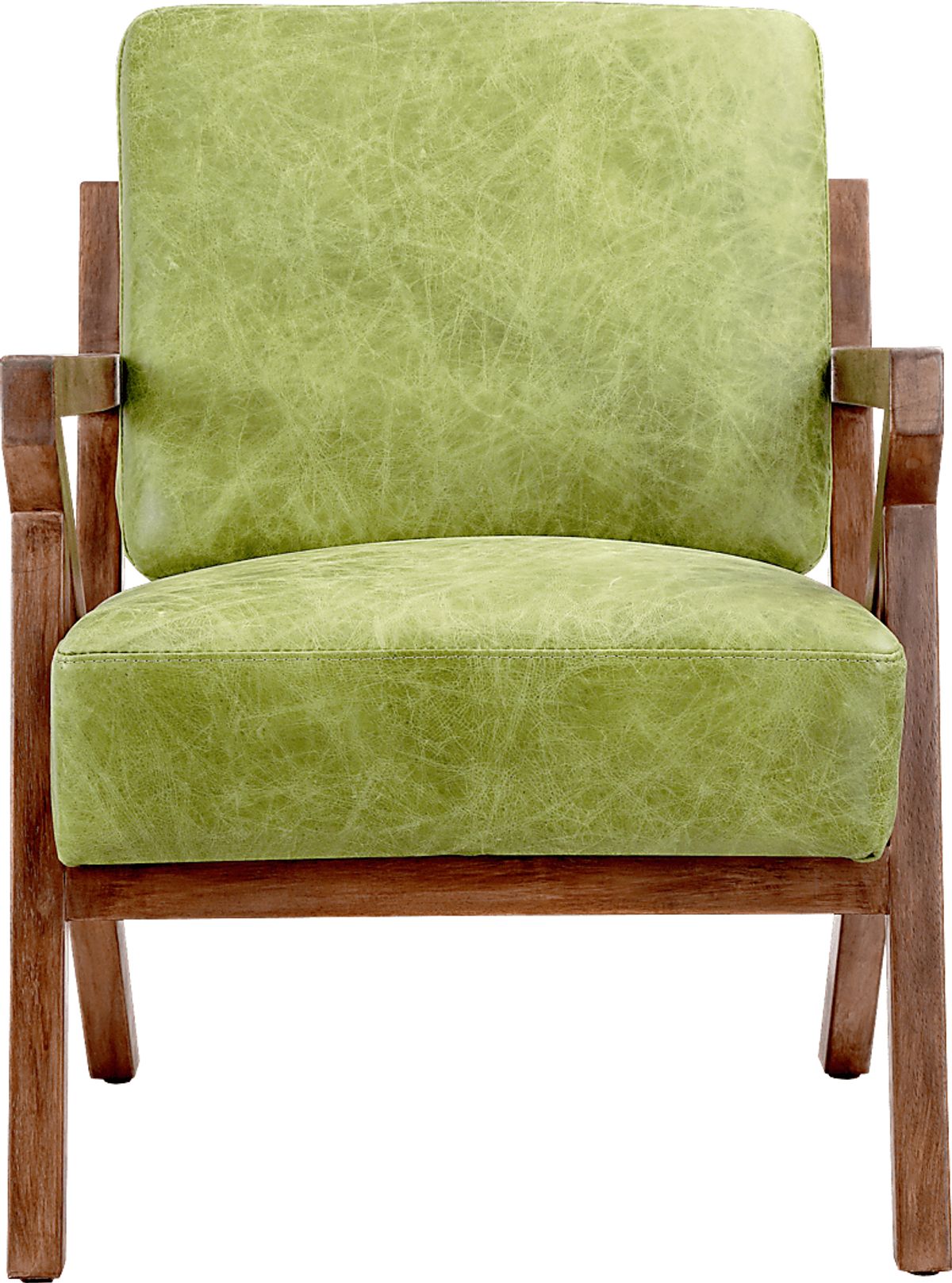 Atwell Green Leather Accent Chair Rooms to Go