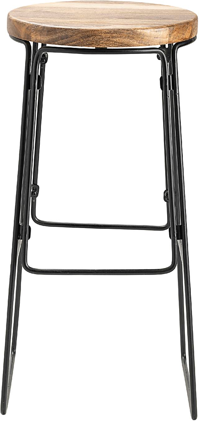 Aubelen Brown Barstool - Thumbnail - Image 2