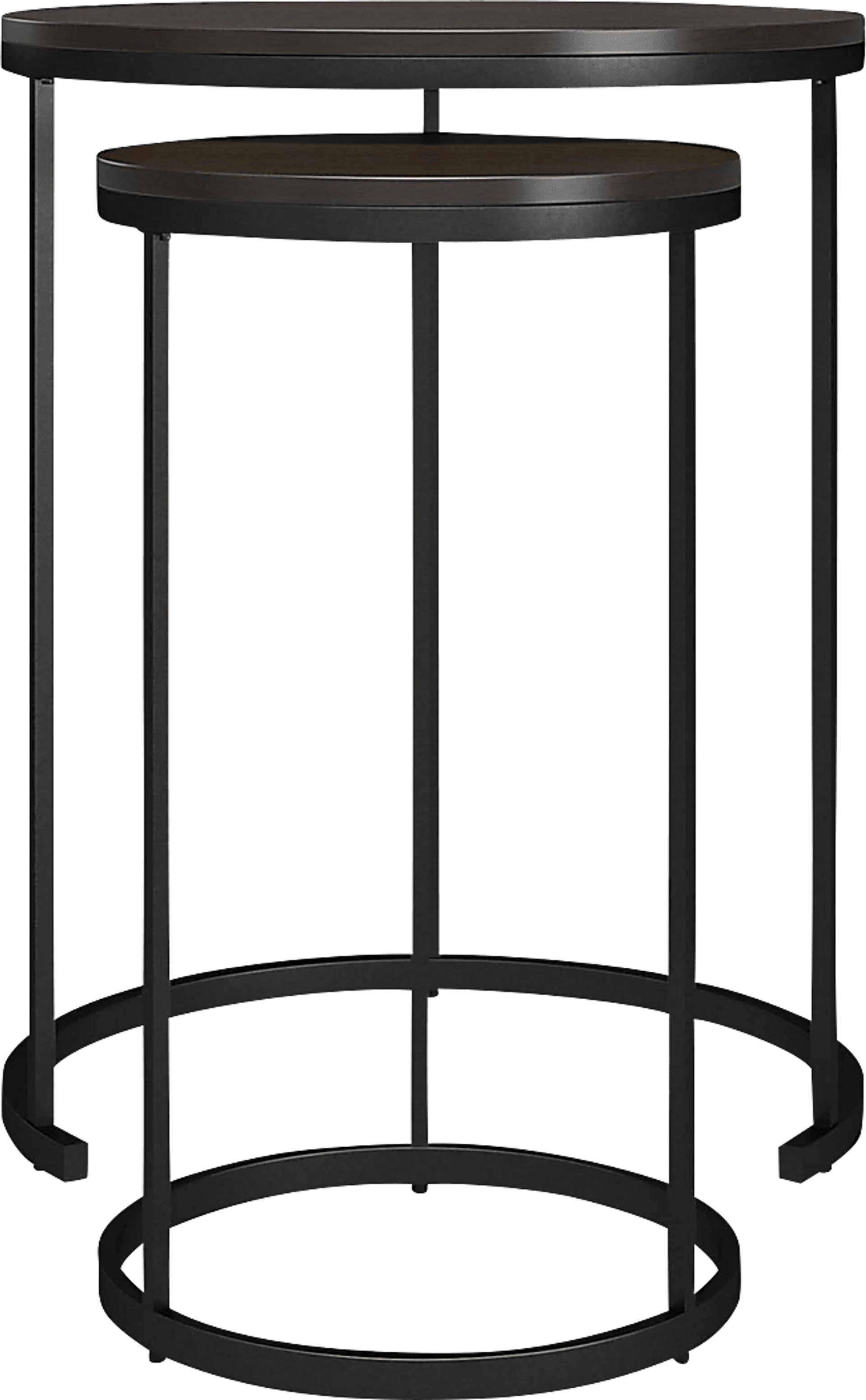Auberon Espresso Nesting Cocktail and End Table, Set of 4 - Image 10