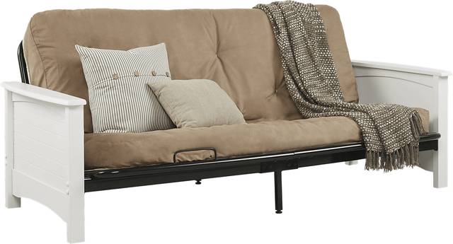 Aubert White Futon - Thumbnail - Image 1