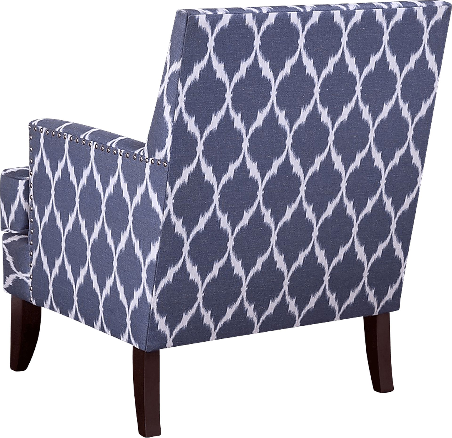 Aubinwood Blue Pattern Accent Chair - Image 3
