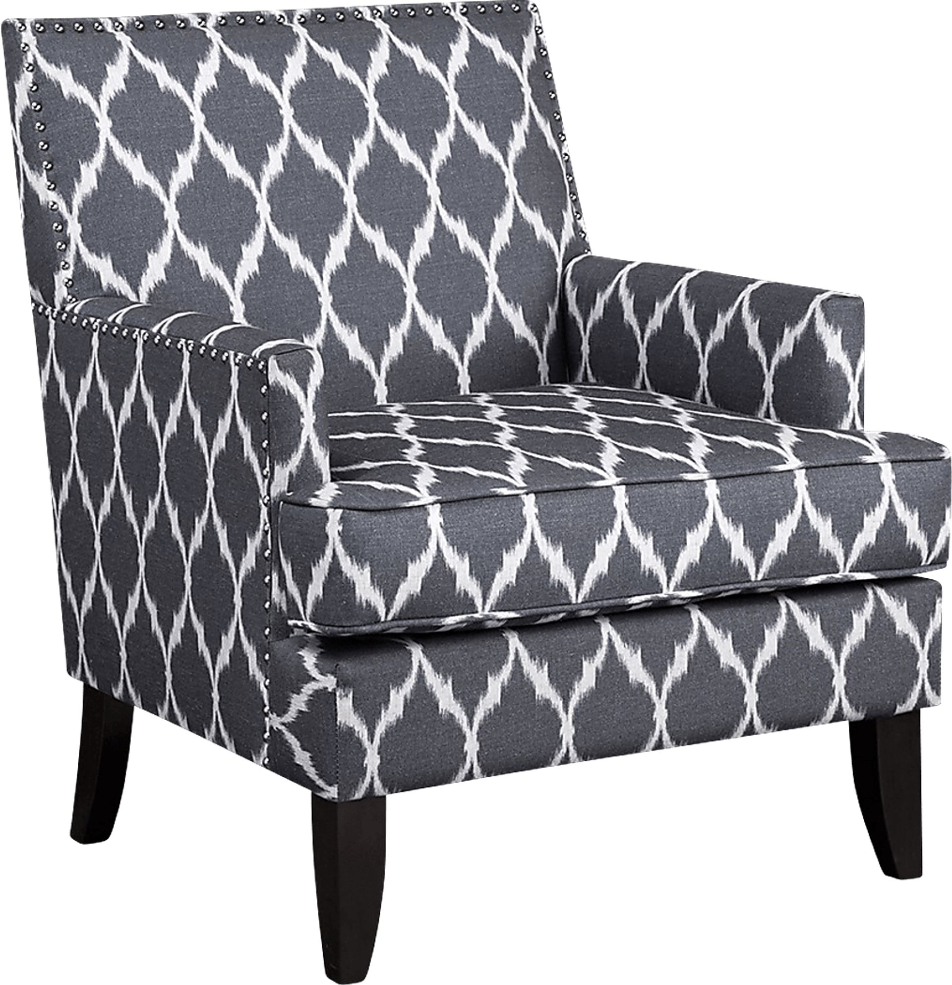 Aubinwood Gray Pattern Accent Chair - Image 1