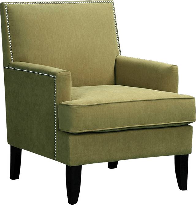Aubinwood Green Accent Chair - Thumbnail - Image 1