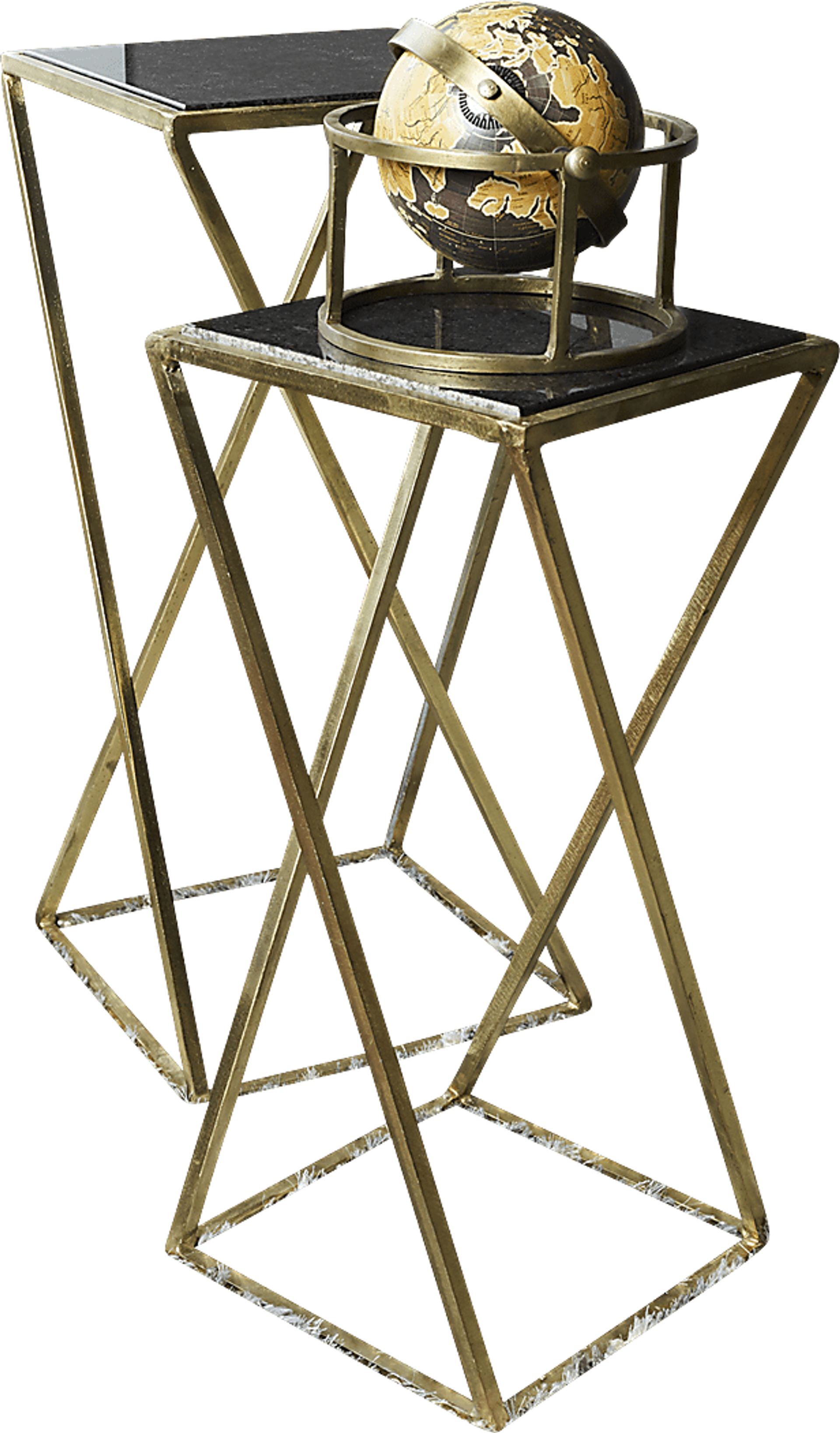 Aubrey Grove Gray Set of 2 Nesting Tables - Image 1