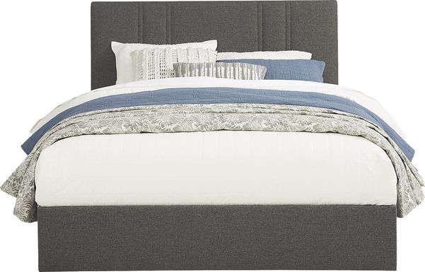 Aubrielle Gray 3 Pc Queen Upholstered Bed