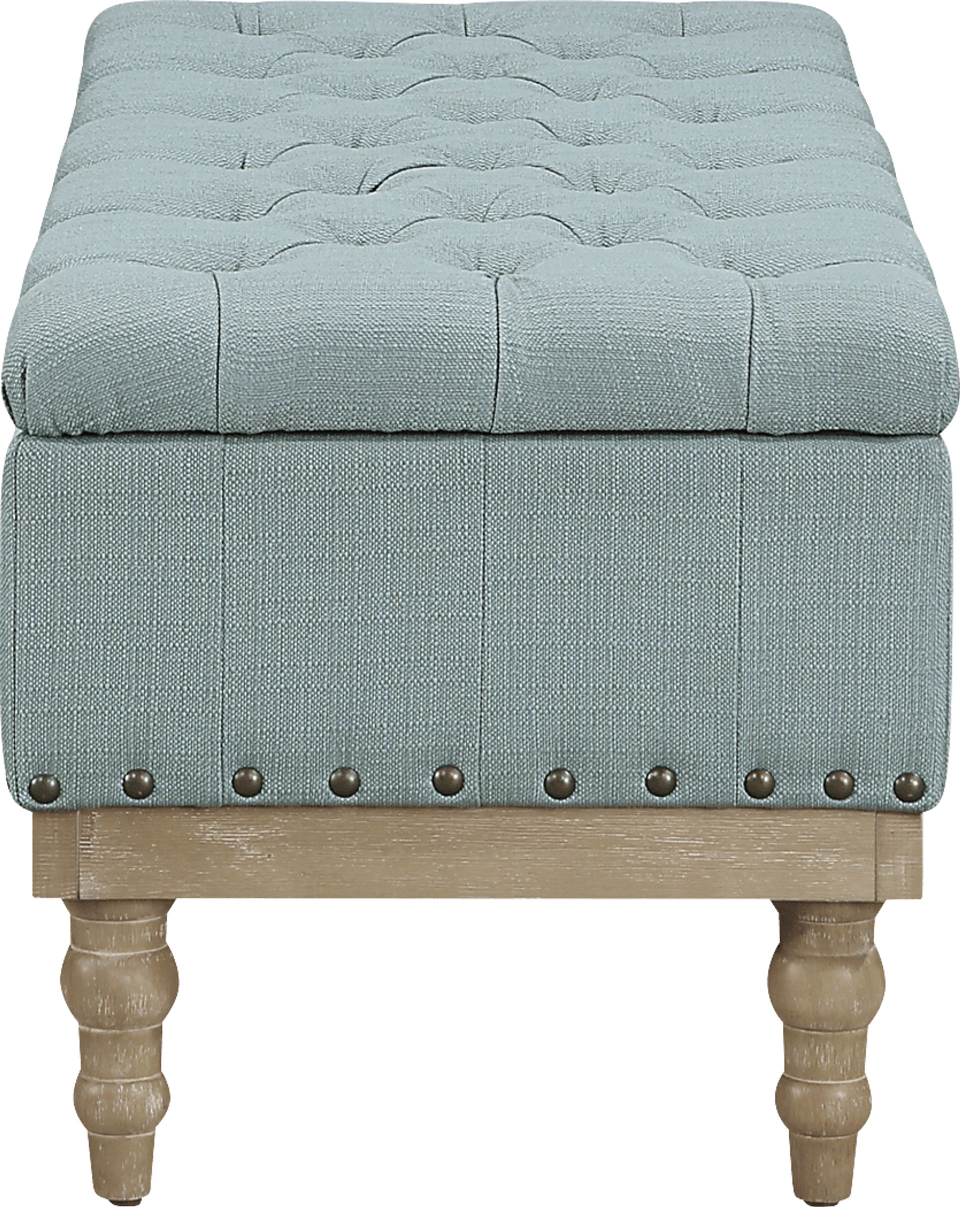 Aubrina Blue Storage Bench - Image 5
