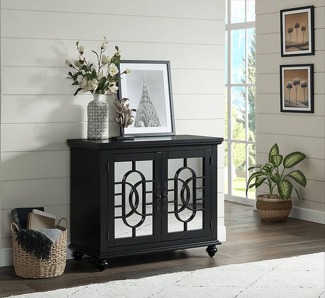 Aubry Black Accent Cabinet - Thumbnail - Image 3