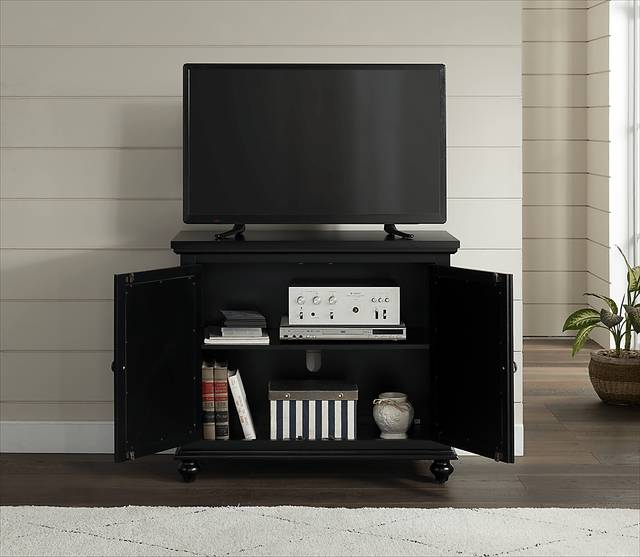 Aubry Black Accent Cabinet - Thumbnail - Image 4