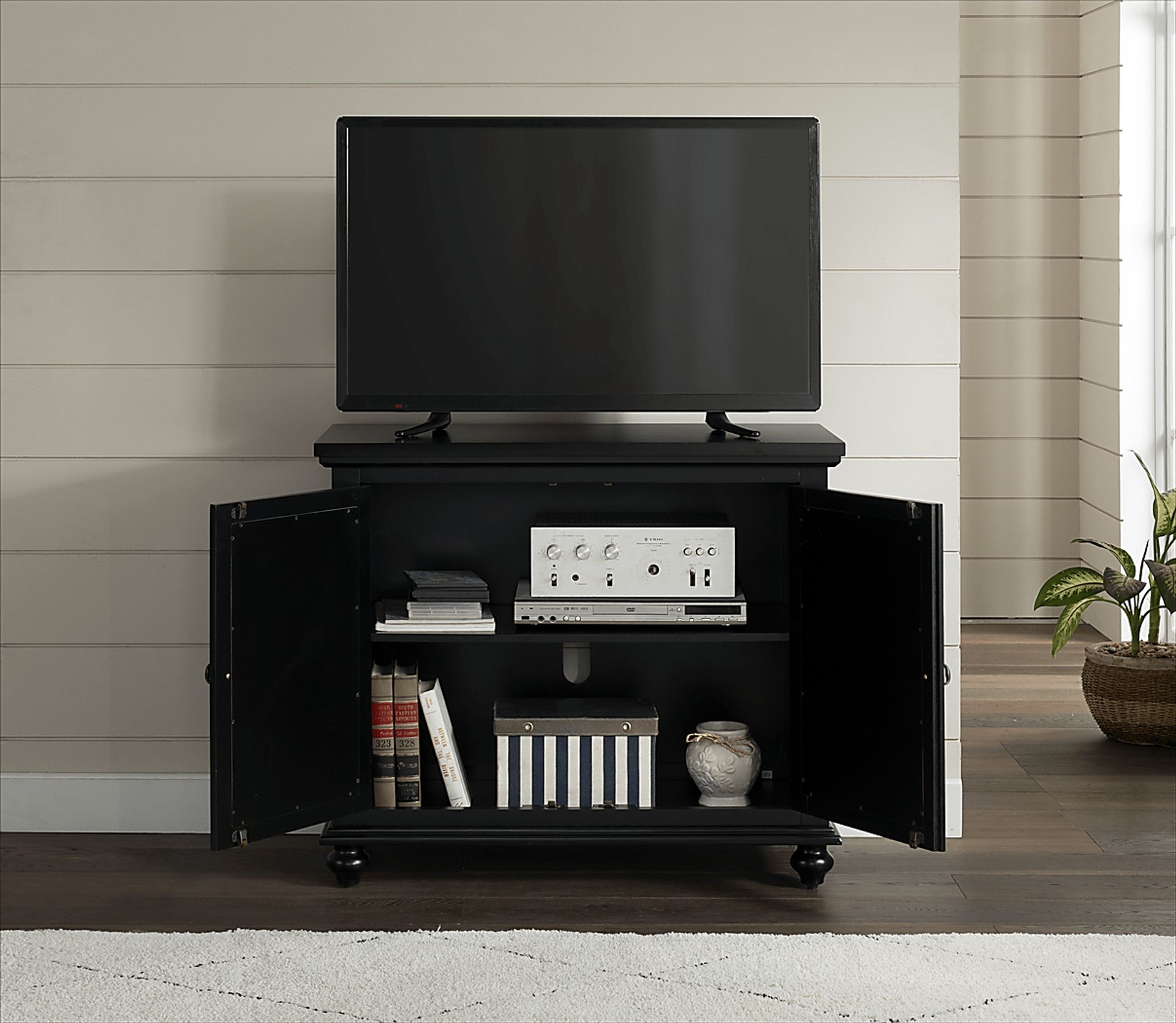 Aubry Black Accent Cabinet - Image 4