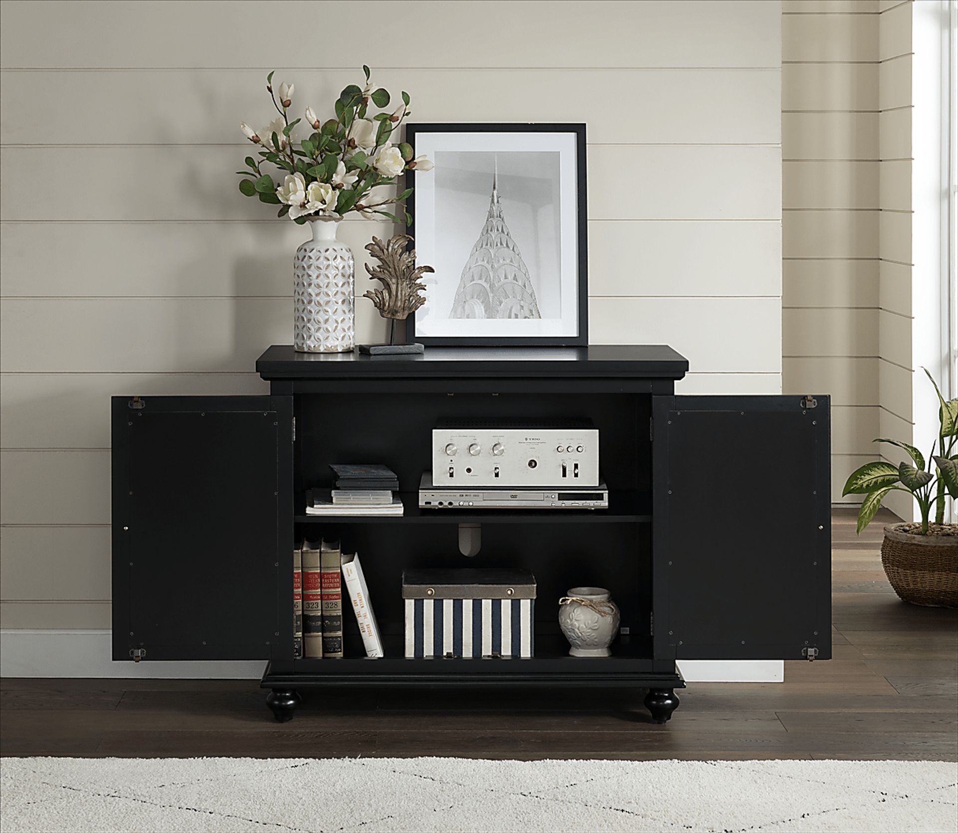 Aubry Black Accent Cabinet - Image 5