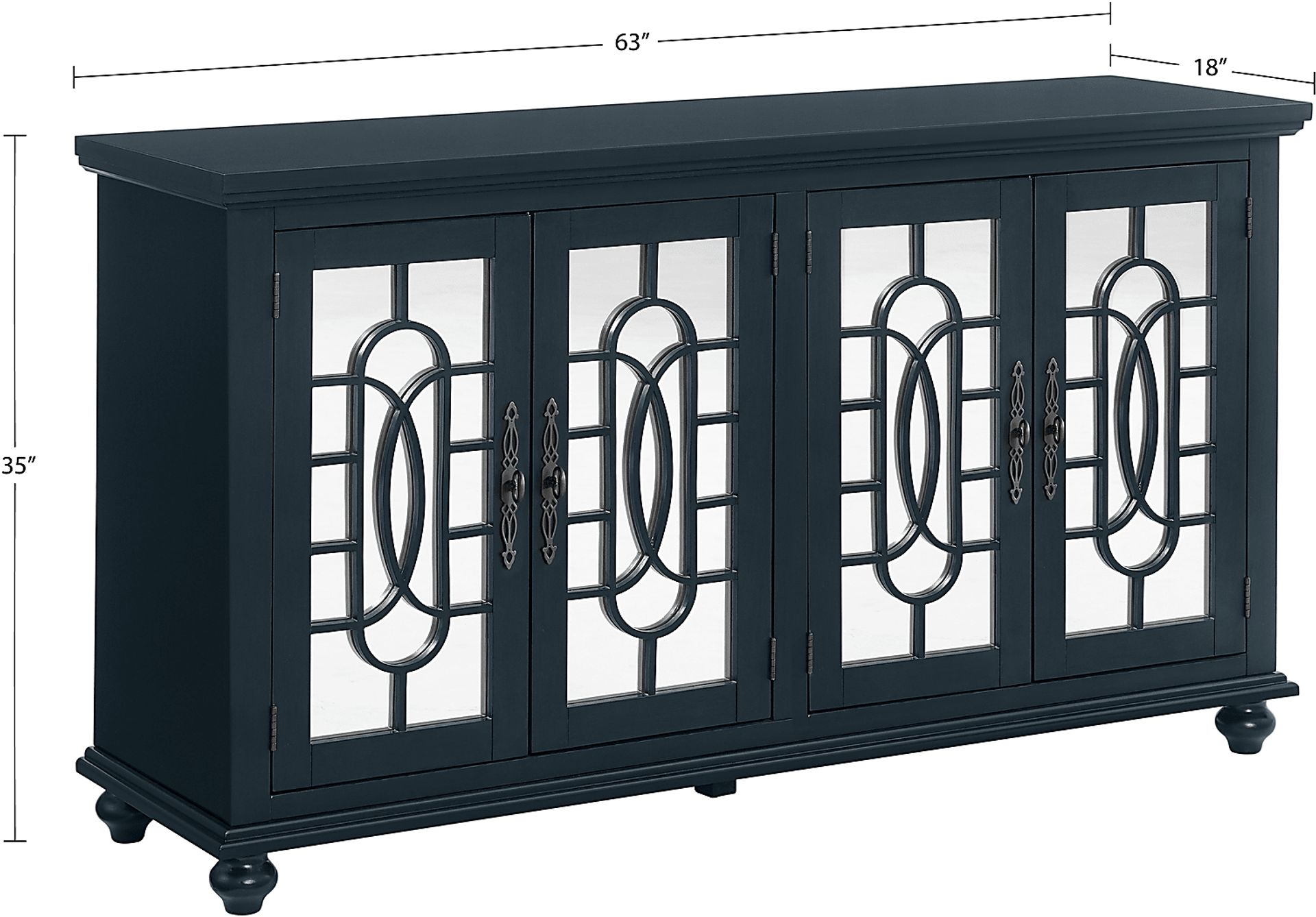 Aubry Blue Credenza - Image 11
