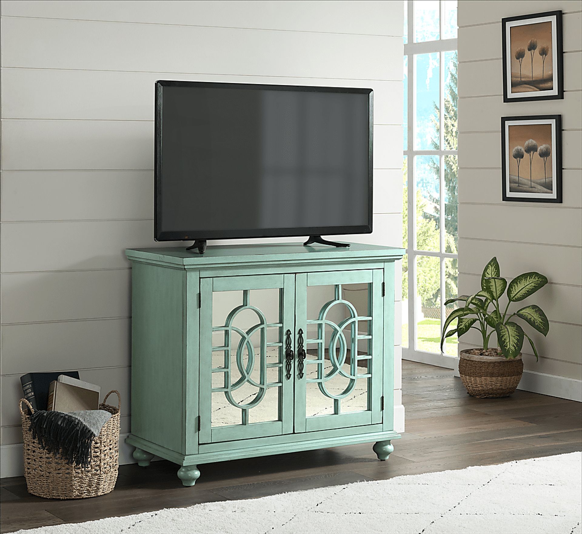 Aubry Seafoam Accent Cabinet - Image 3
