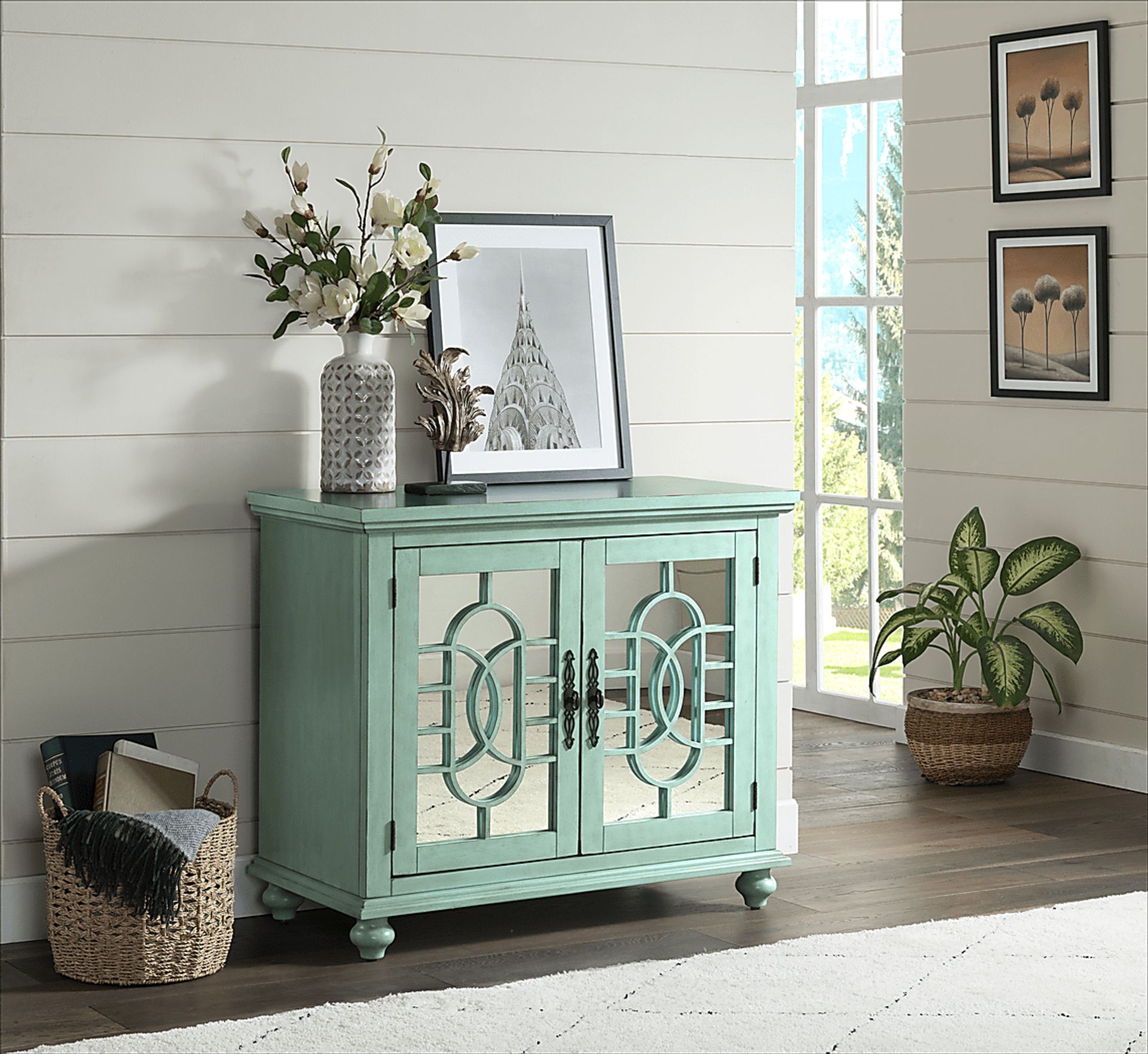 Aubry Seafoam Accent Cabinet - Image 4