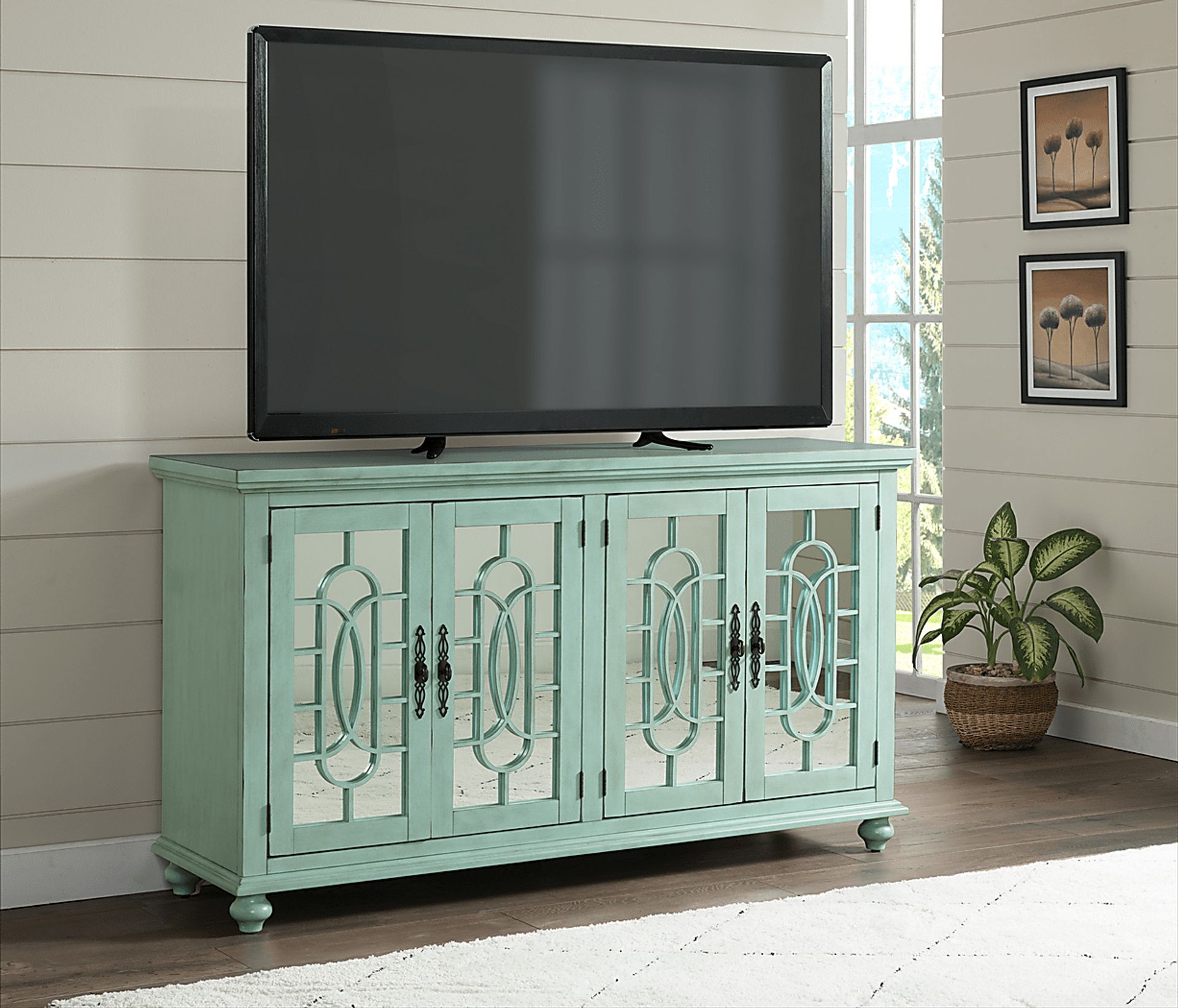 Aubry Seafoam Credenza - Image 3