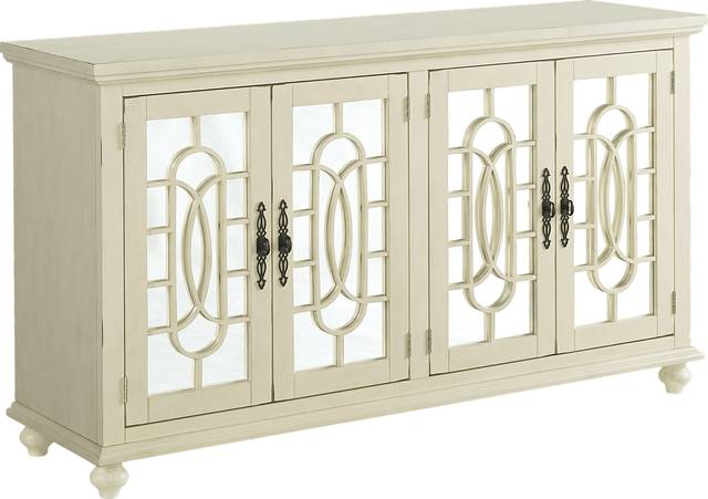 Aubry White Credenza - Thumbnail - Image 1