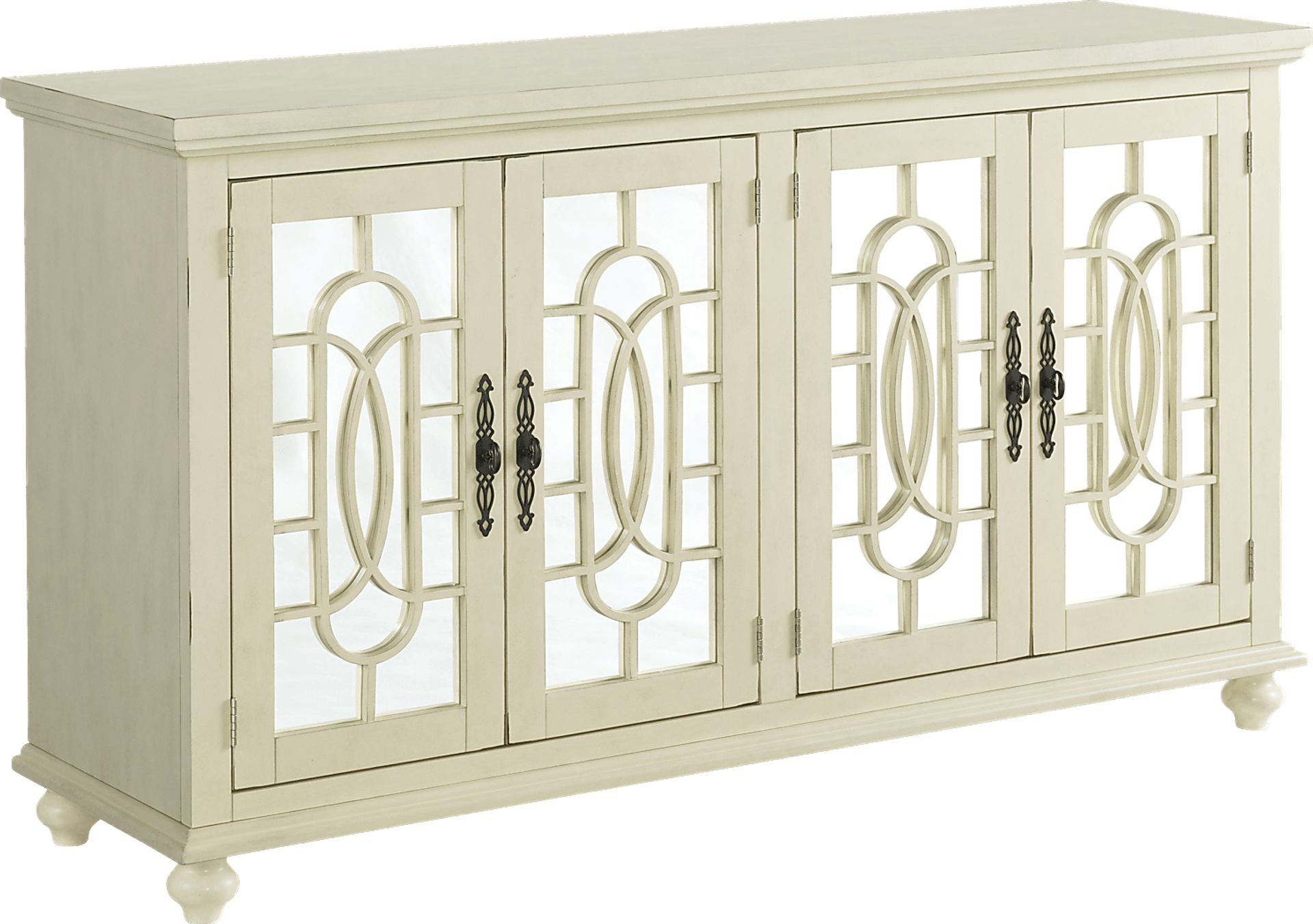 Aubry White Credenza - Image 1