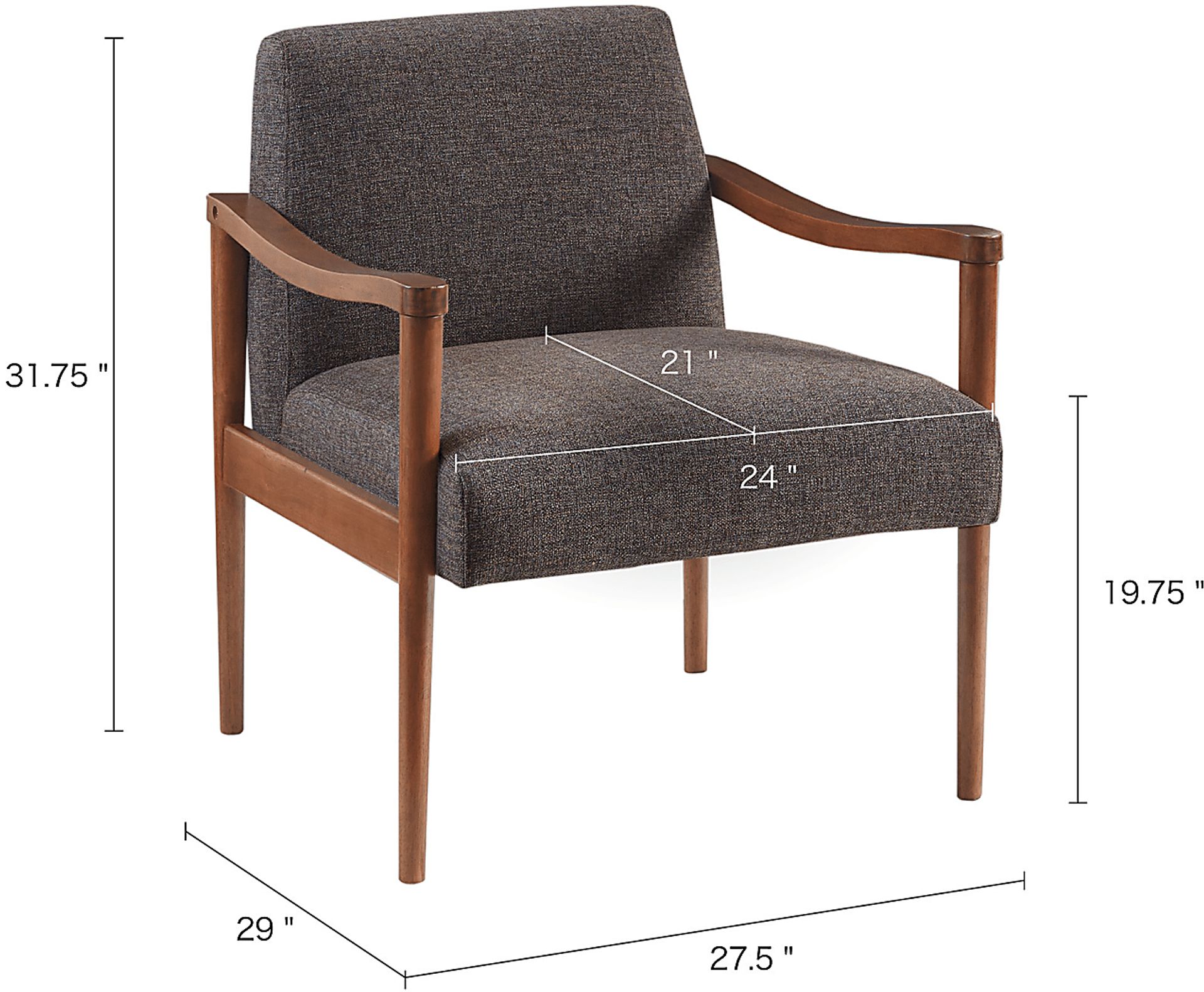 Auburnhill Brown Accent Chair - Image 8
