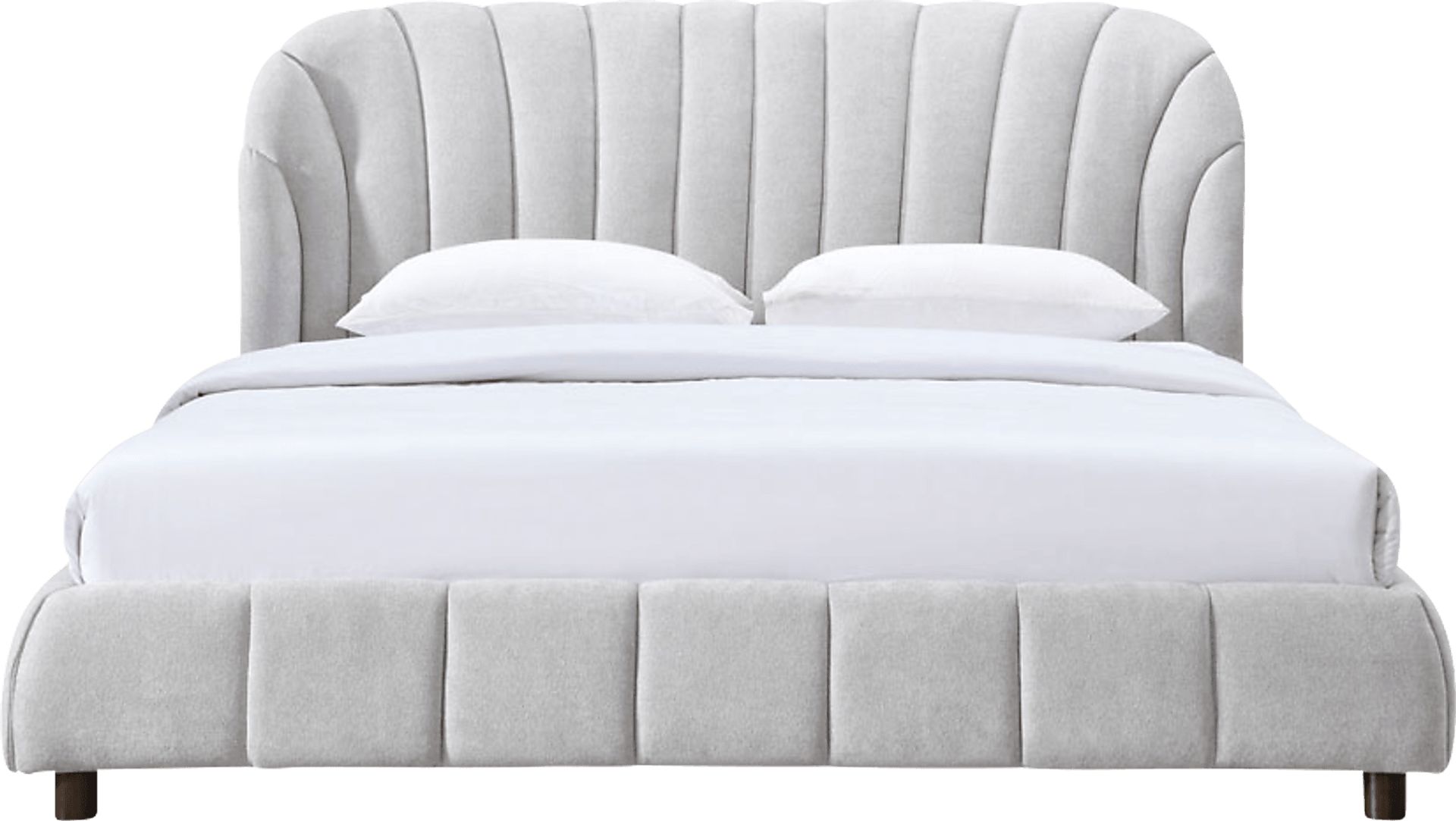 Auder Light Gray Queen Bed - Image 4
