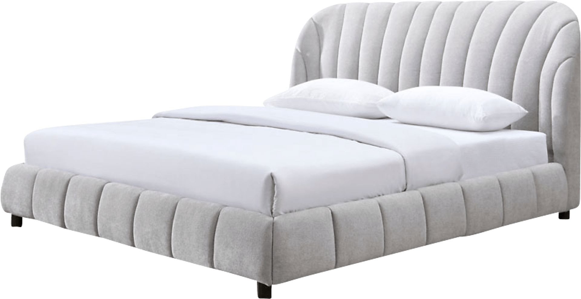 Auder Light Gray Queen Bed - Image 1