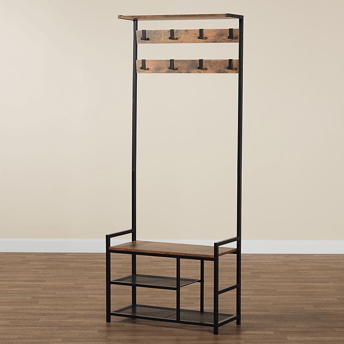 Audobon Brown Coat Rack | Rooms to Go