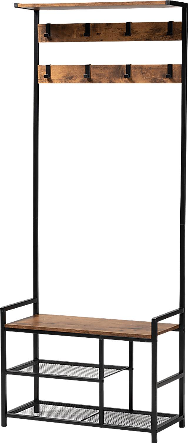 Audobon Brown Coat Rack - Thumbnail - Image 1