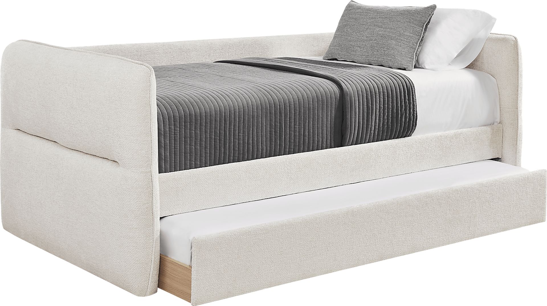 Audra Place Beige Daybed with Trundle - Image 1