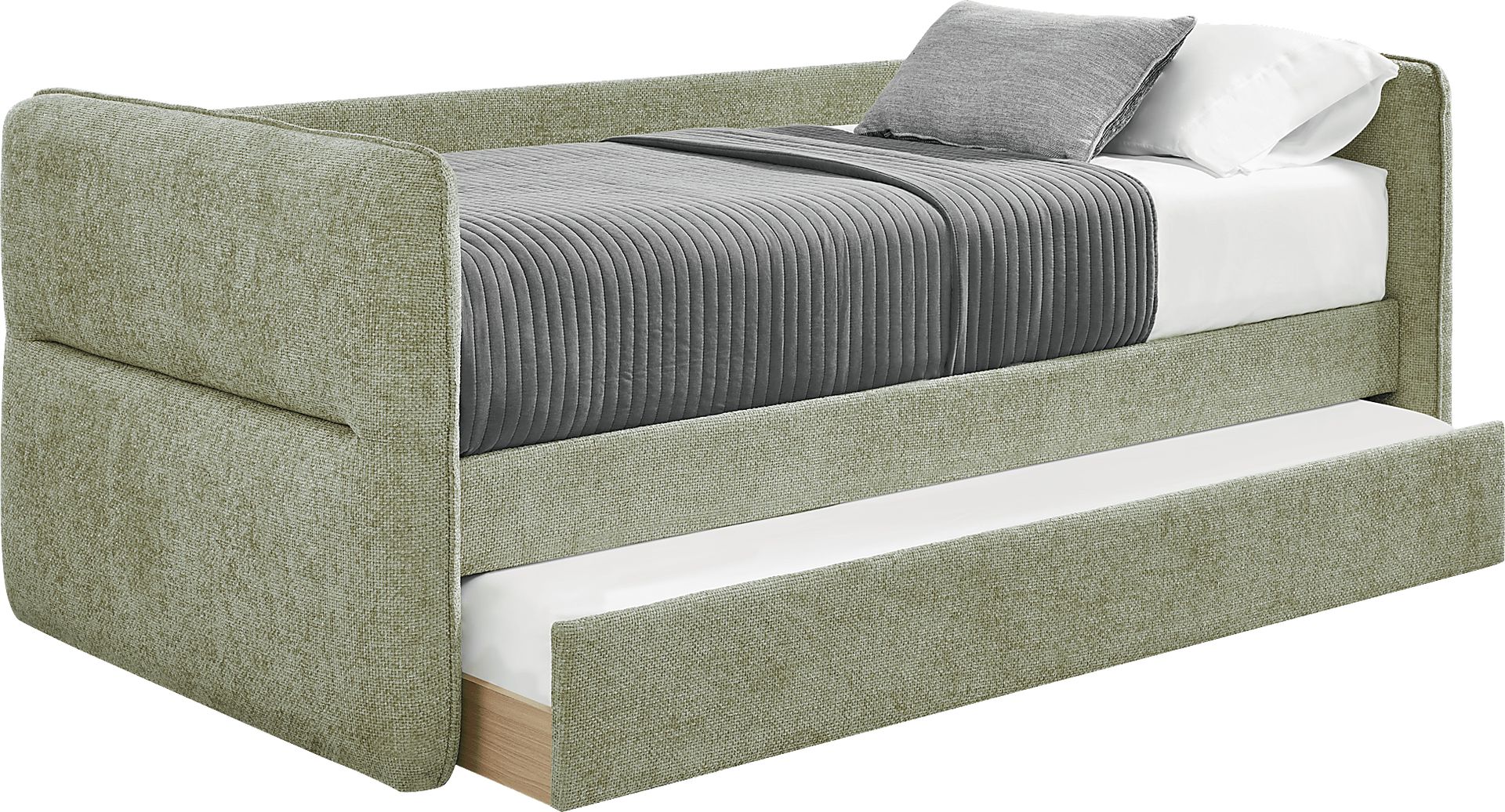 Audra Place Green Daybed with Trundle - Image 1