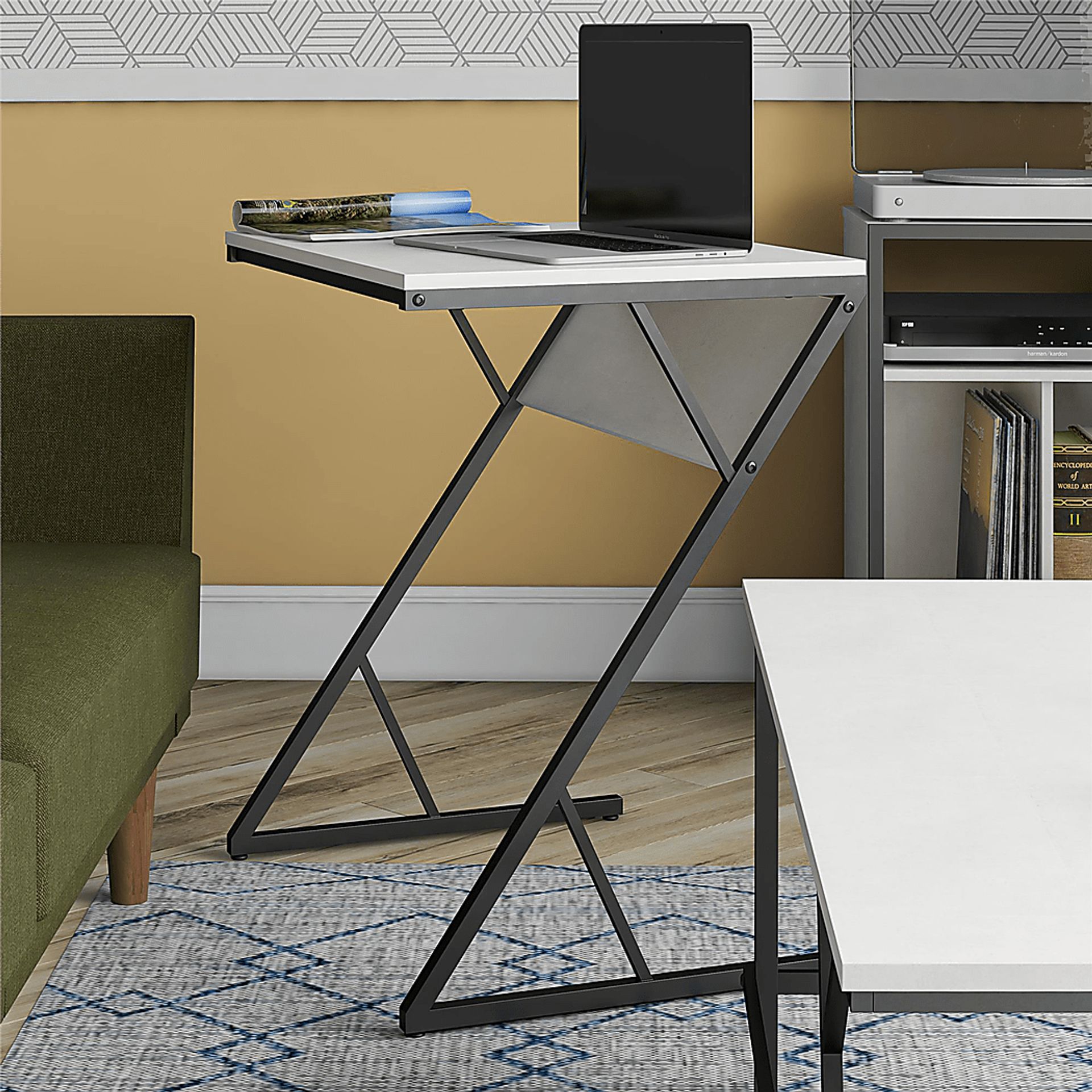 Audrad White Accent Table - Image 4