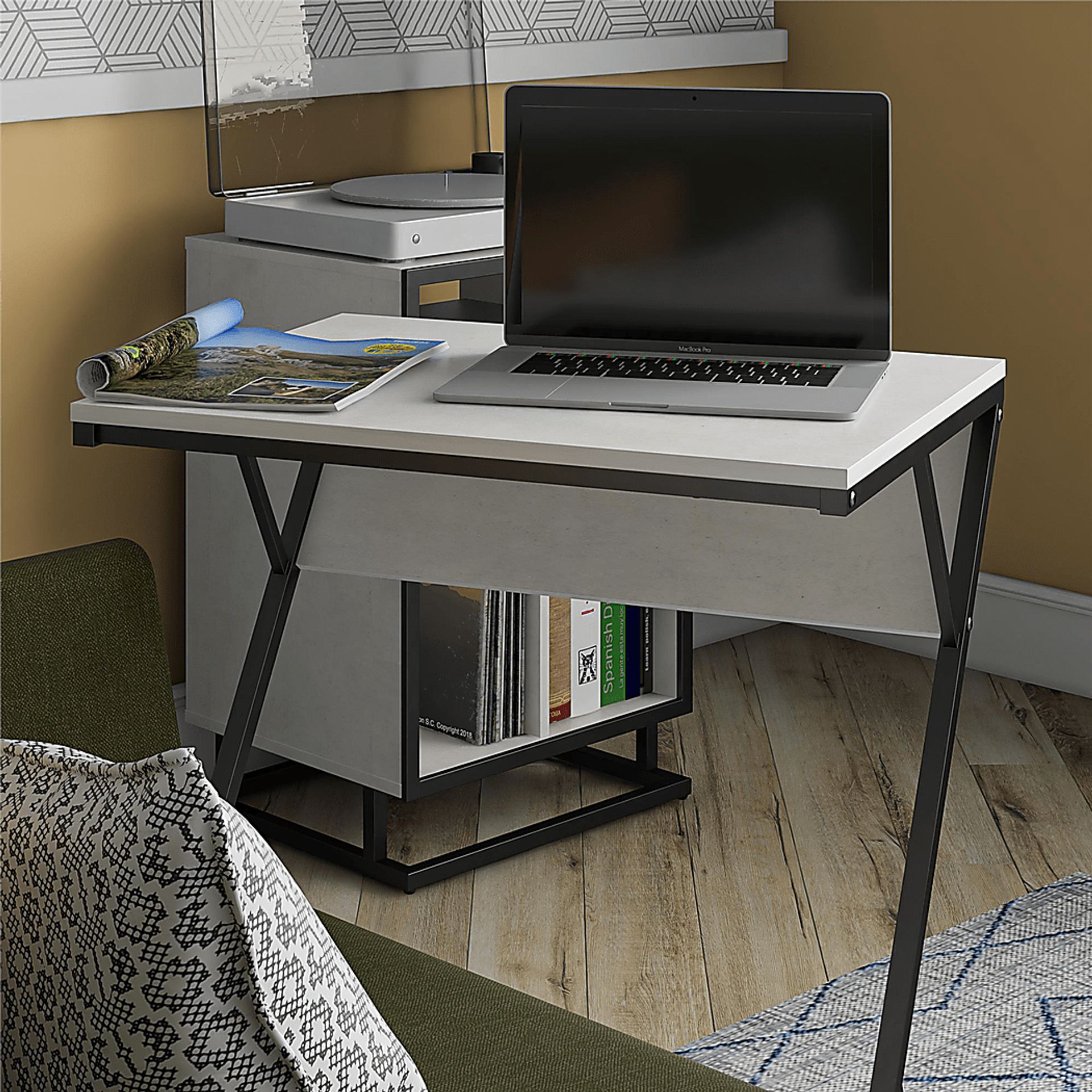 Audrad White Accent Table - Image 5