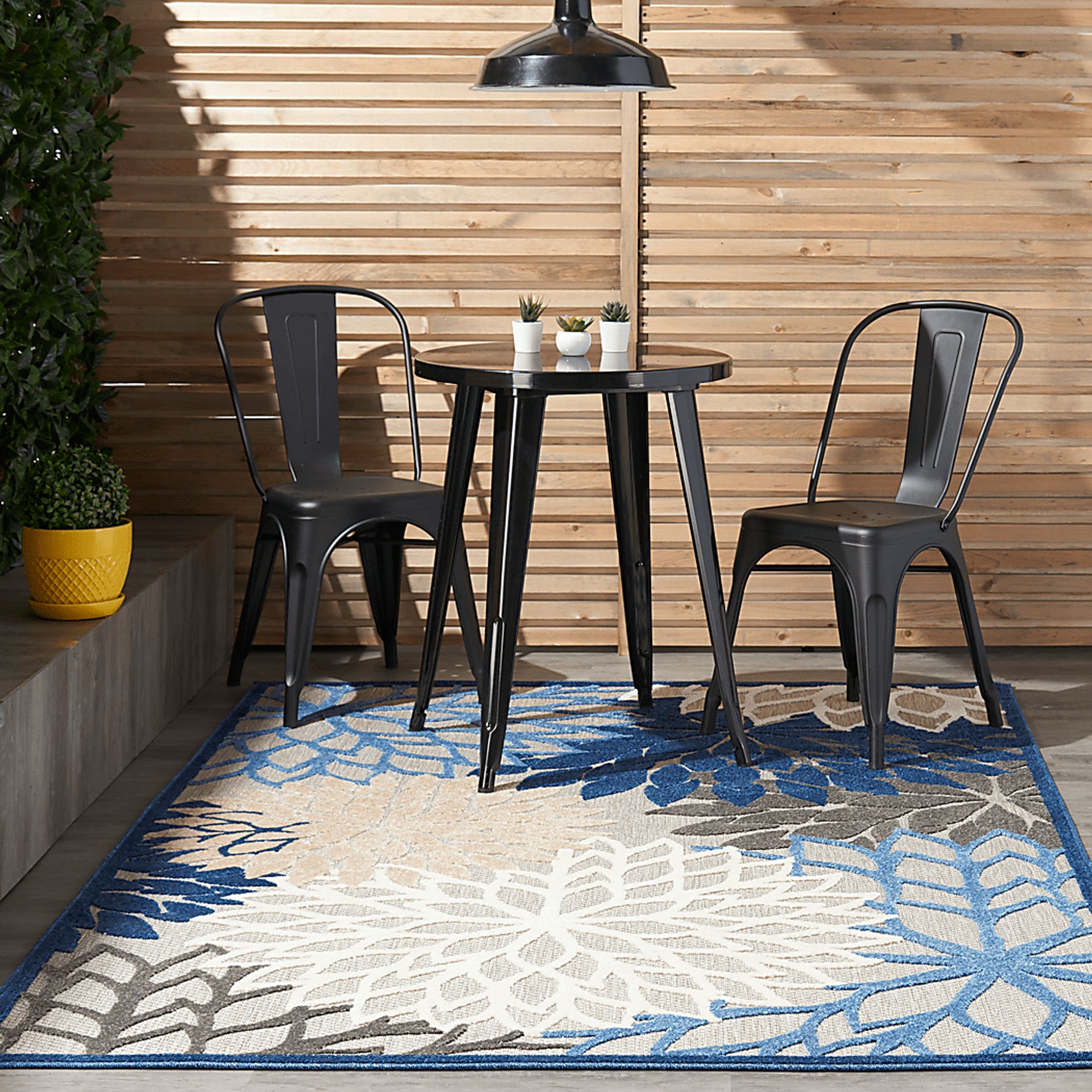 Audry Blue 5' x 8' Indoor/Outdoor Rug - Image 13