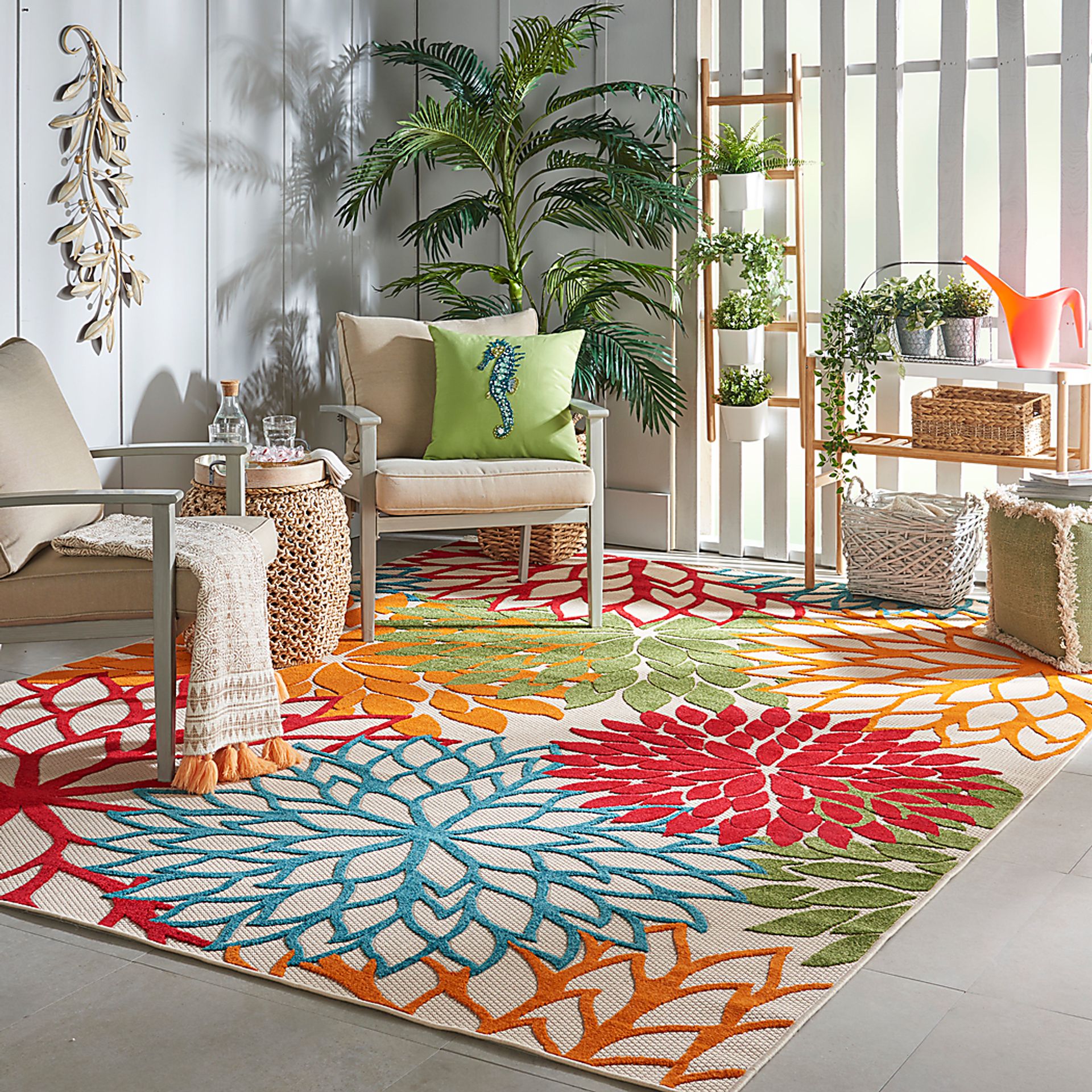 Audry Green 8' x 11' Indoor/Outdoor Rug - Image 12