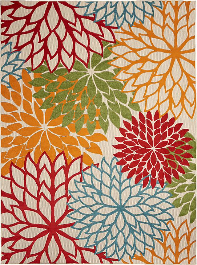 Audry Green 8' x 11' Indoor/Outdoor Rug - Thumbnail - Image 1