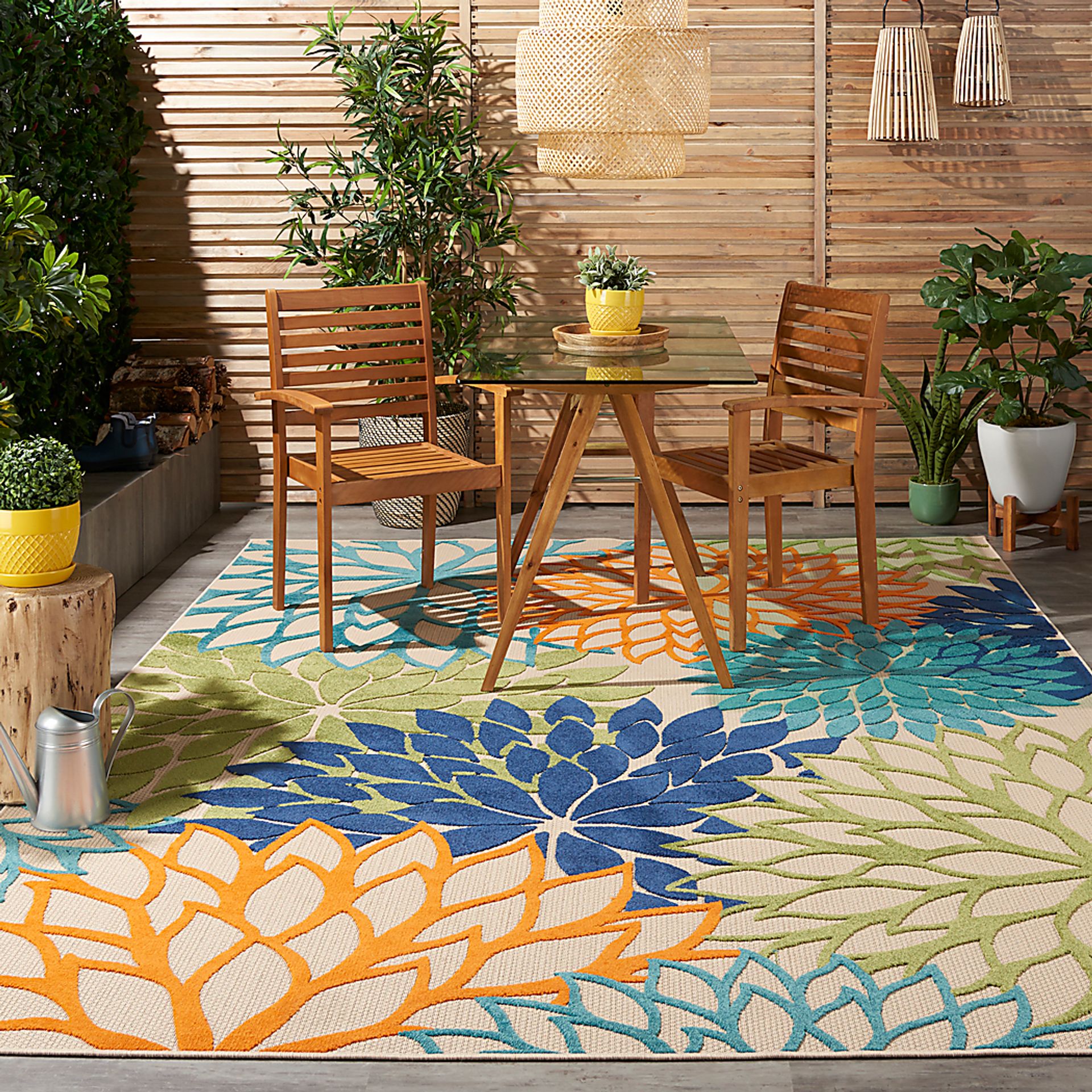 Audry Multi 5' x 8' Indoor/Outdoor Rug - Image 7