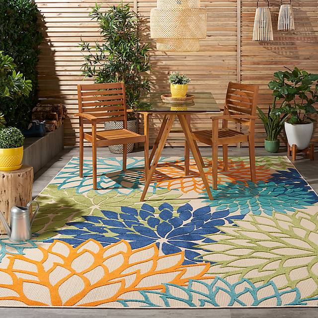 Audry Multi 8' x 11' Indoor/Outdoor Rug - Thumbnail - Image 7