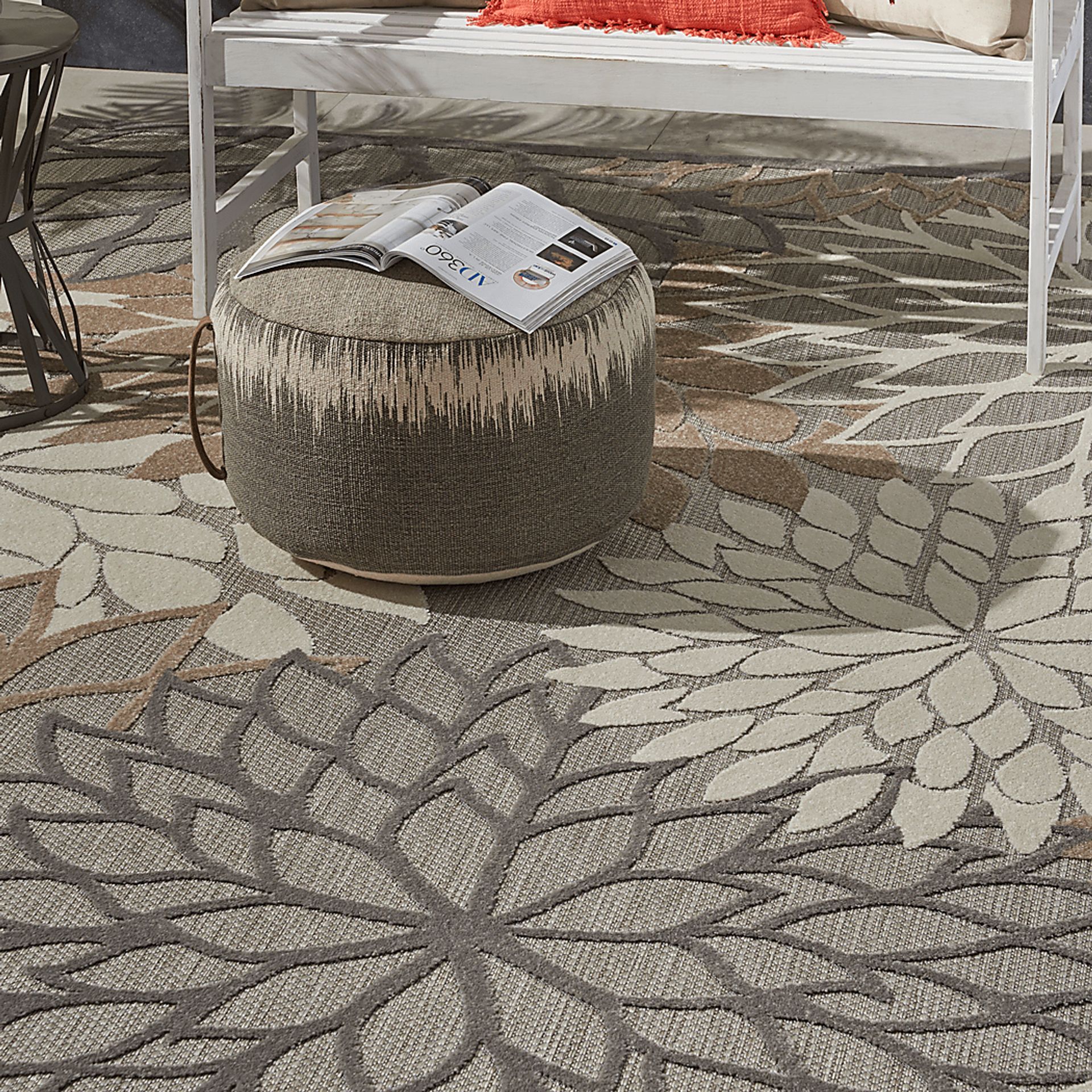 Audry Natural 5' x 8' Indoor/Outdoor Rug - Image 6