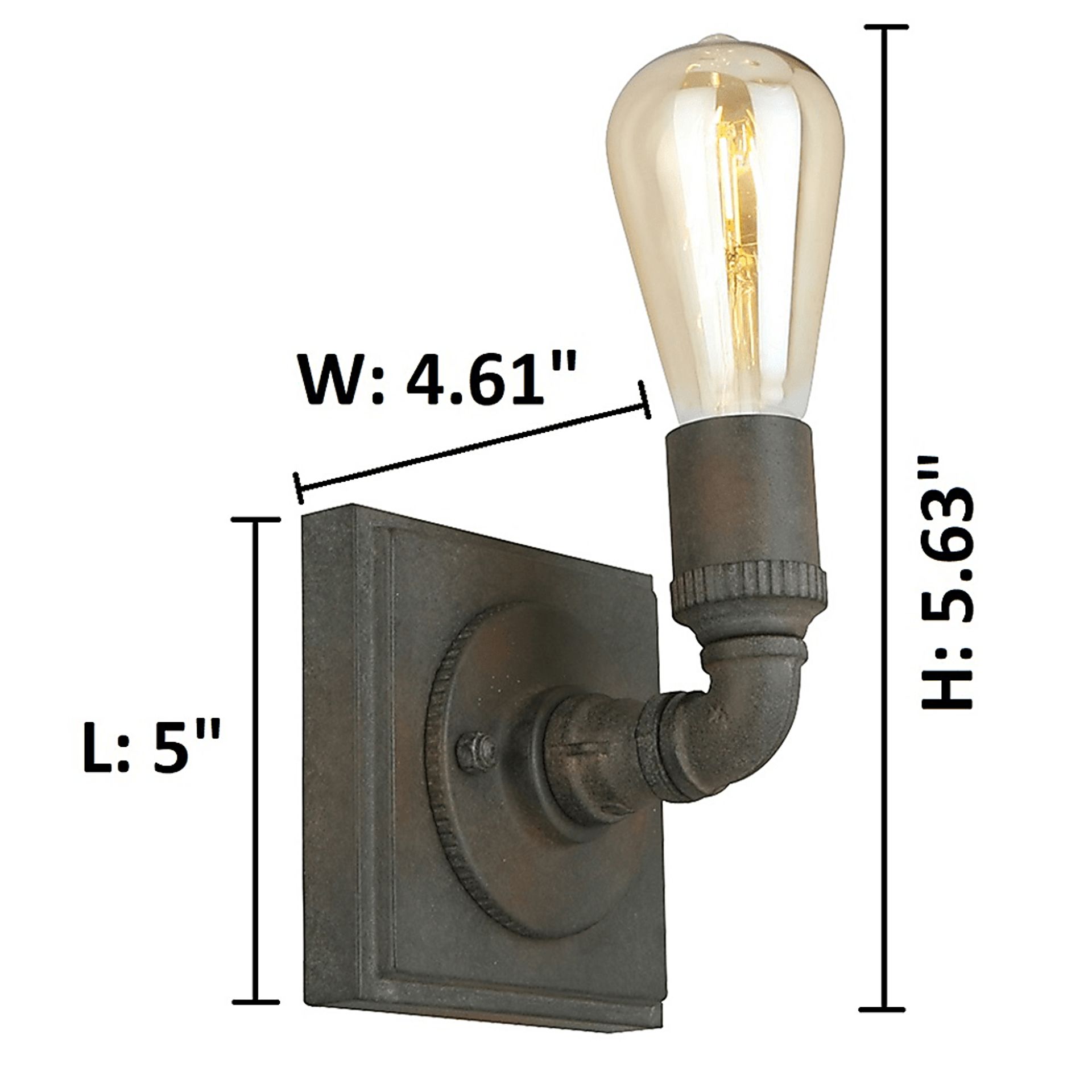 Audubon Post Small Bronze Sconce - Image 3