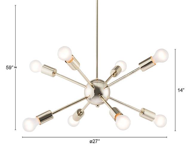 Augusta Point Gold Chandelier - Thumbnail - Image 9