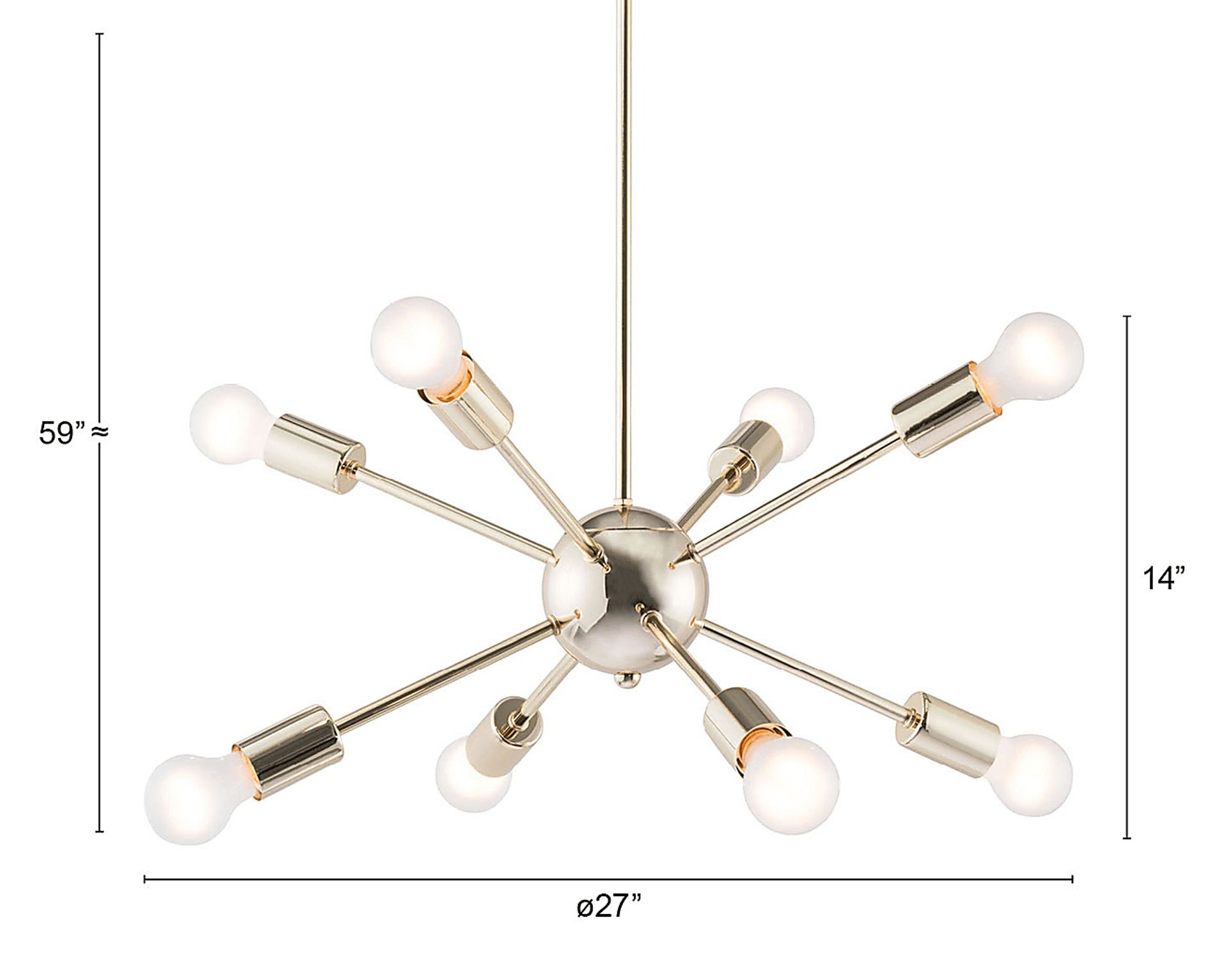 Augusta Point Gold Chandelier - Image 9