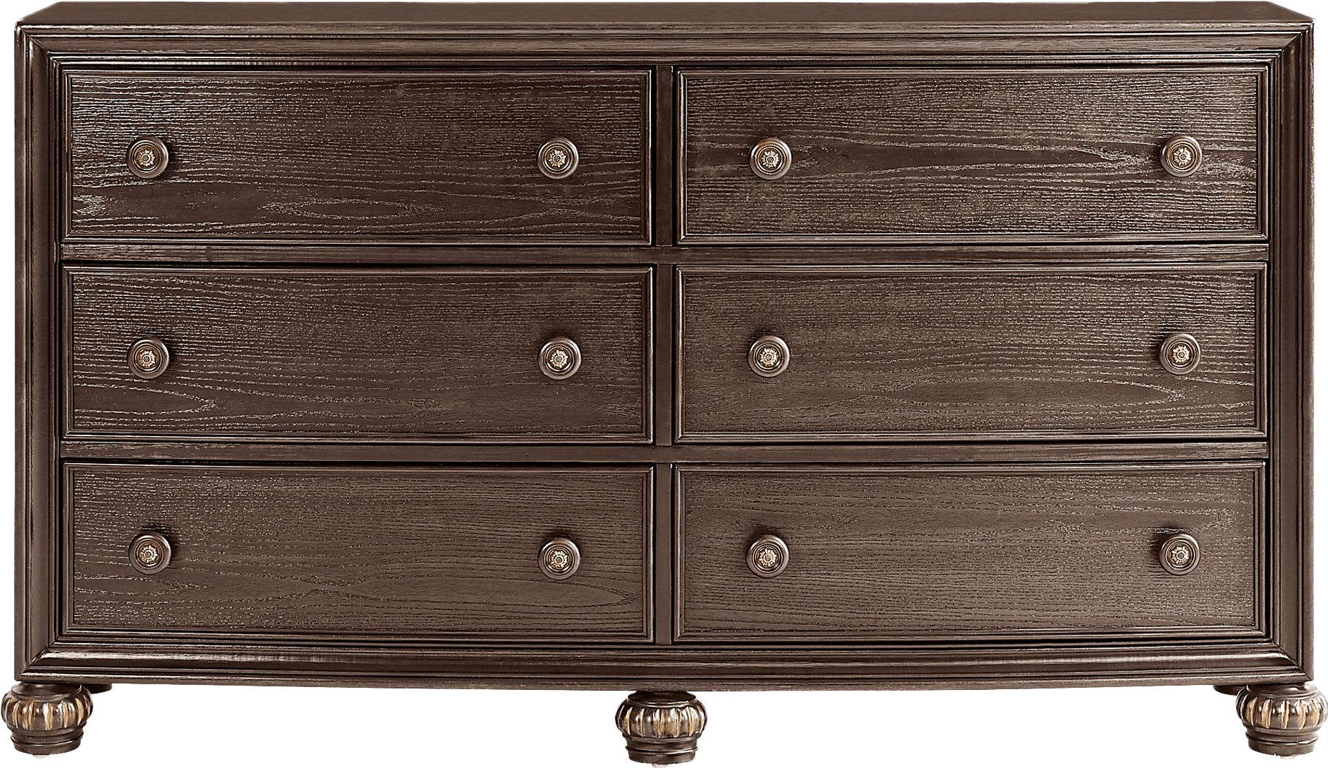 Augustine Brown 7 Pc Queen Arched Panel Bedroom - Image 3