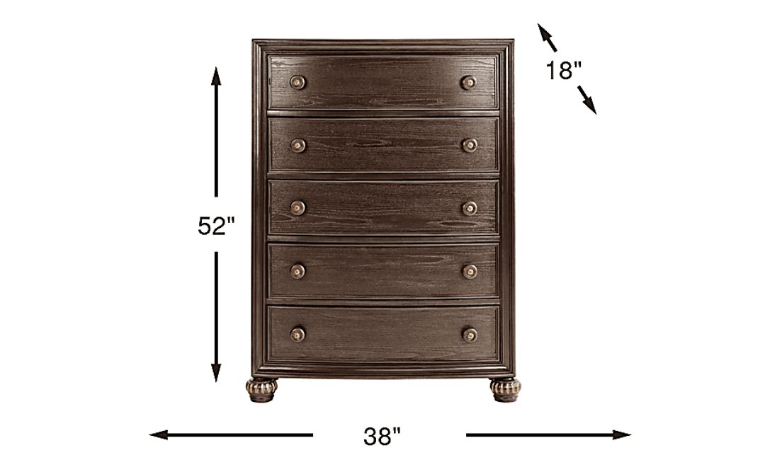 Augustine Brown Lift Top Chest