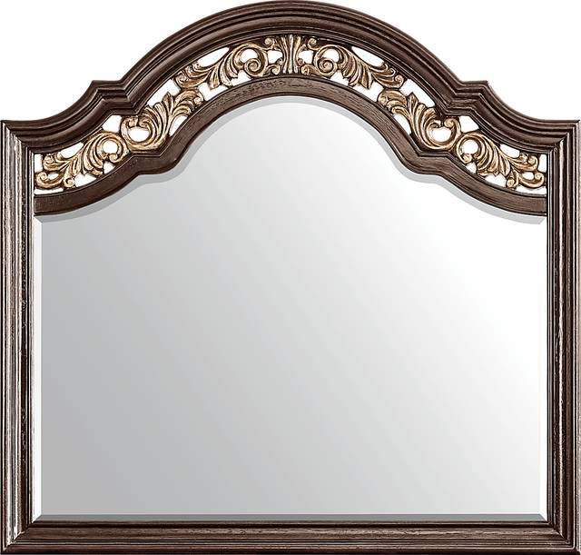 Augustine Brown 7 Pc Queen Arched Panel Bedroom - Thumbnail - Image 11