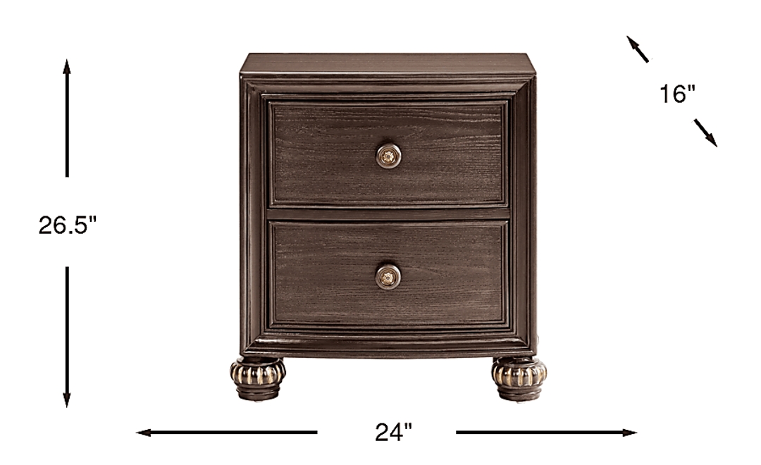 Augustine Brown Nightstand